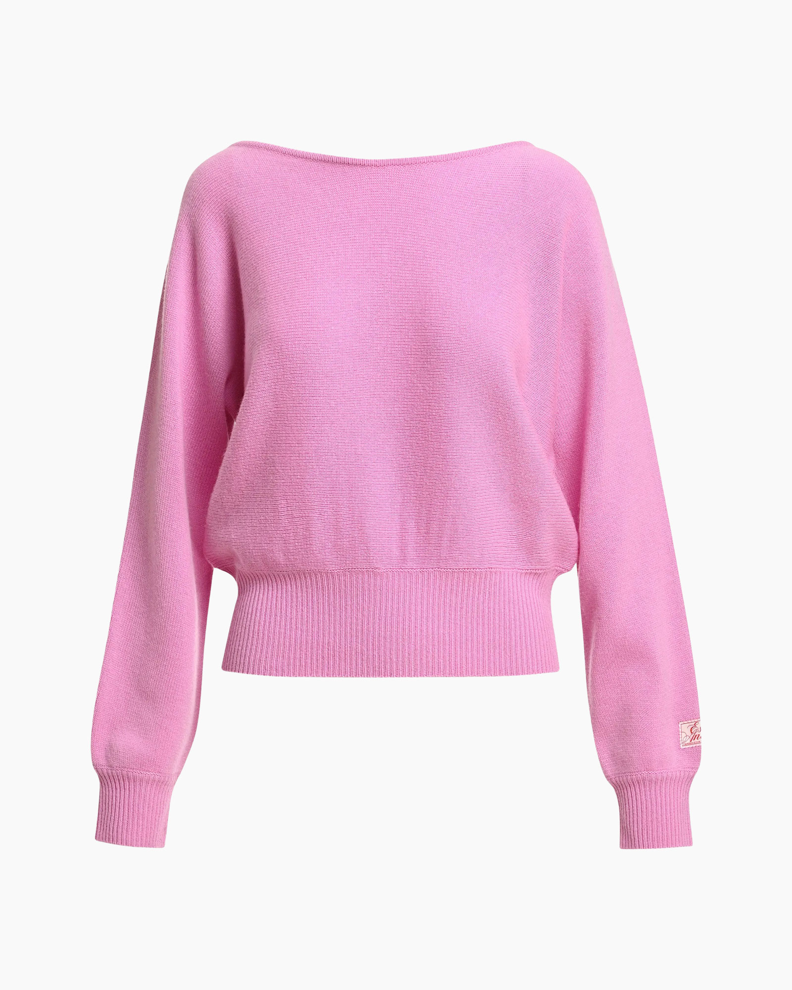 trui, roze, breipatroon, lange mouwen, ribbeltaille