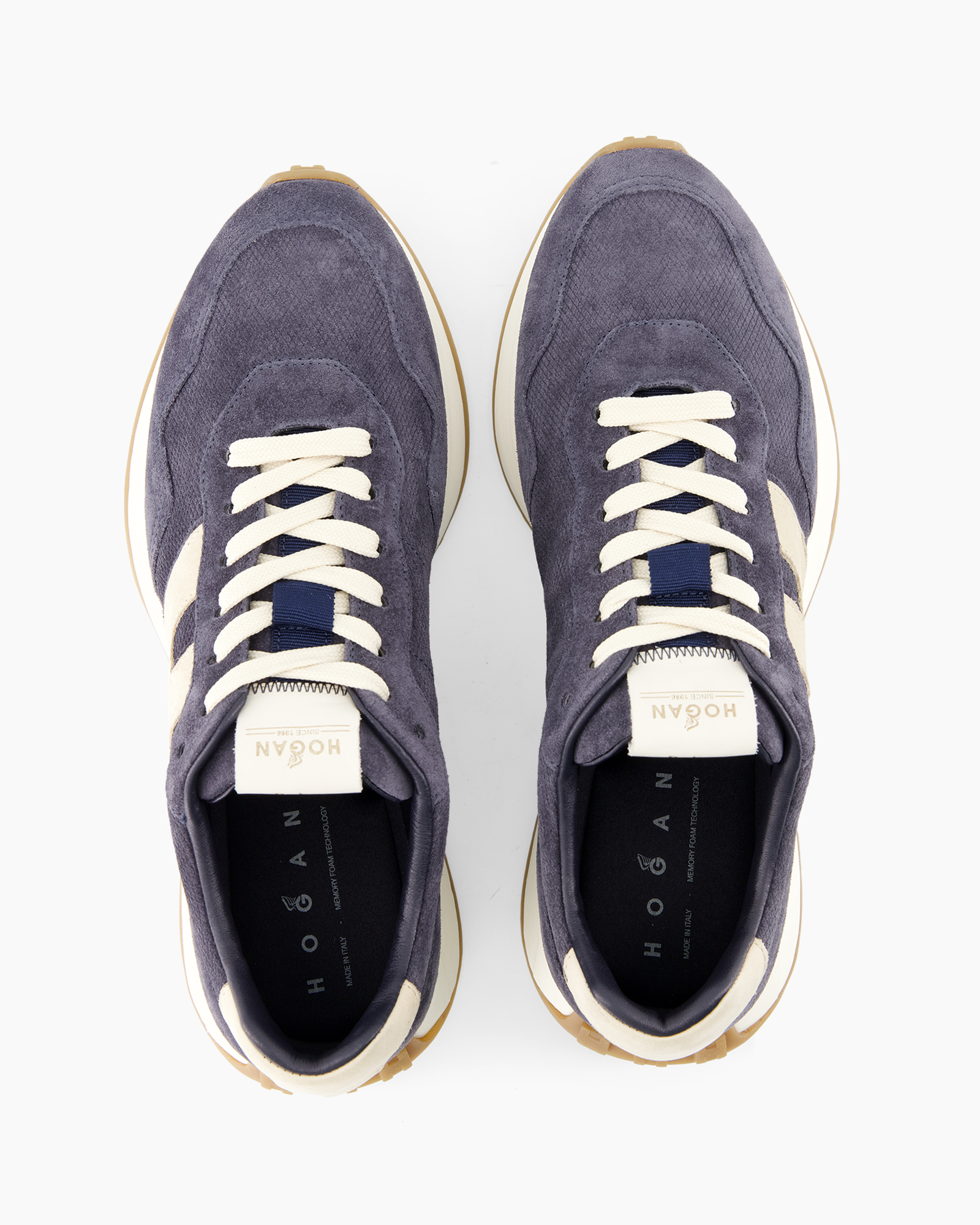 sneakers, suede, paars, veters, lage schoen