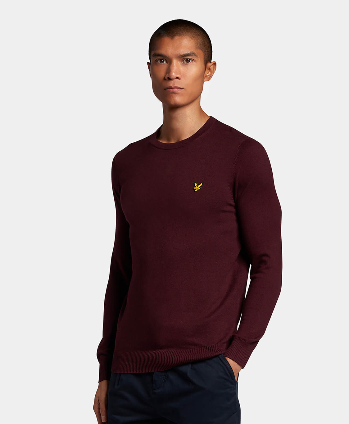 Lyle&scott Pullover Kn400vc donker rood