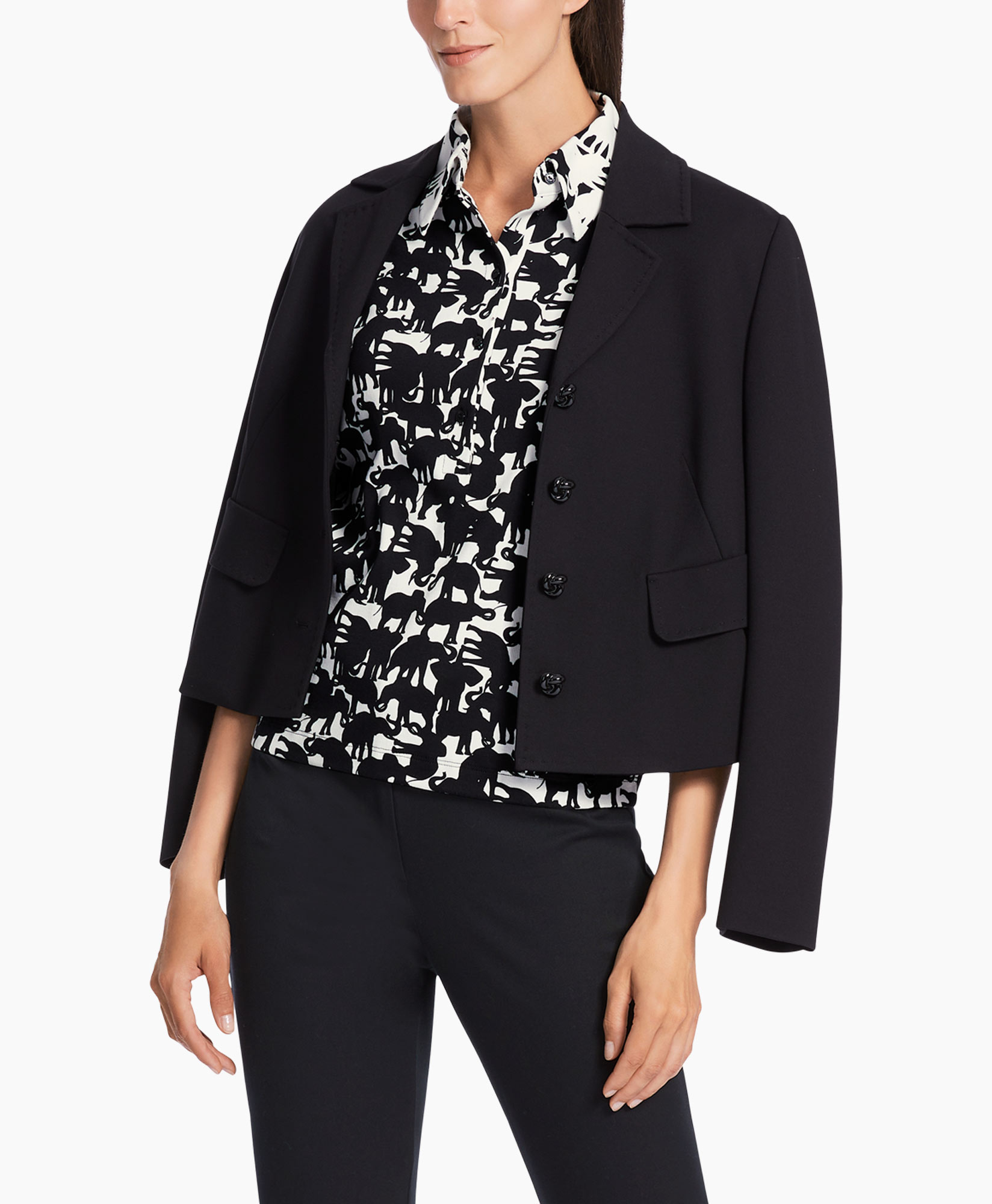 Marccain Collectie Polo Wc 53.04 J11 Zwart