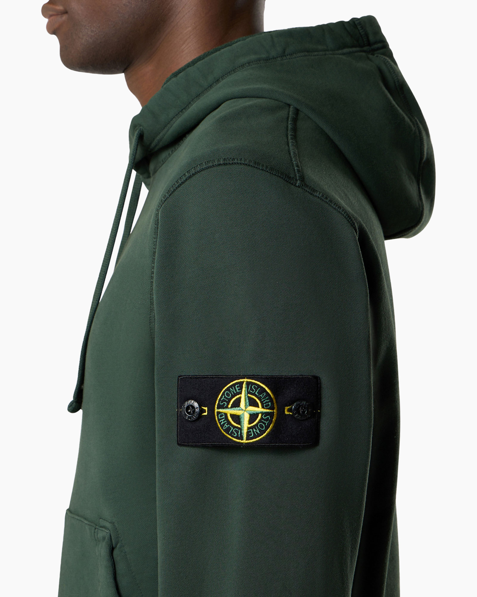 Hoodie Organic Cotton Fleece Groen