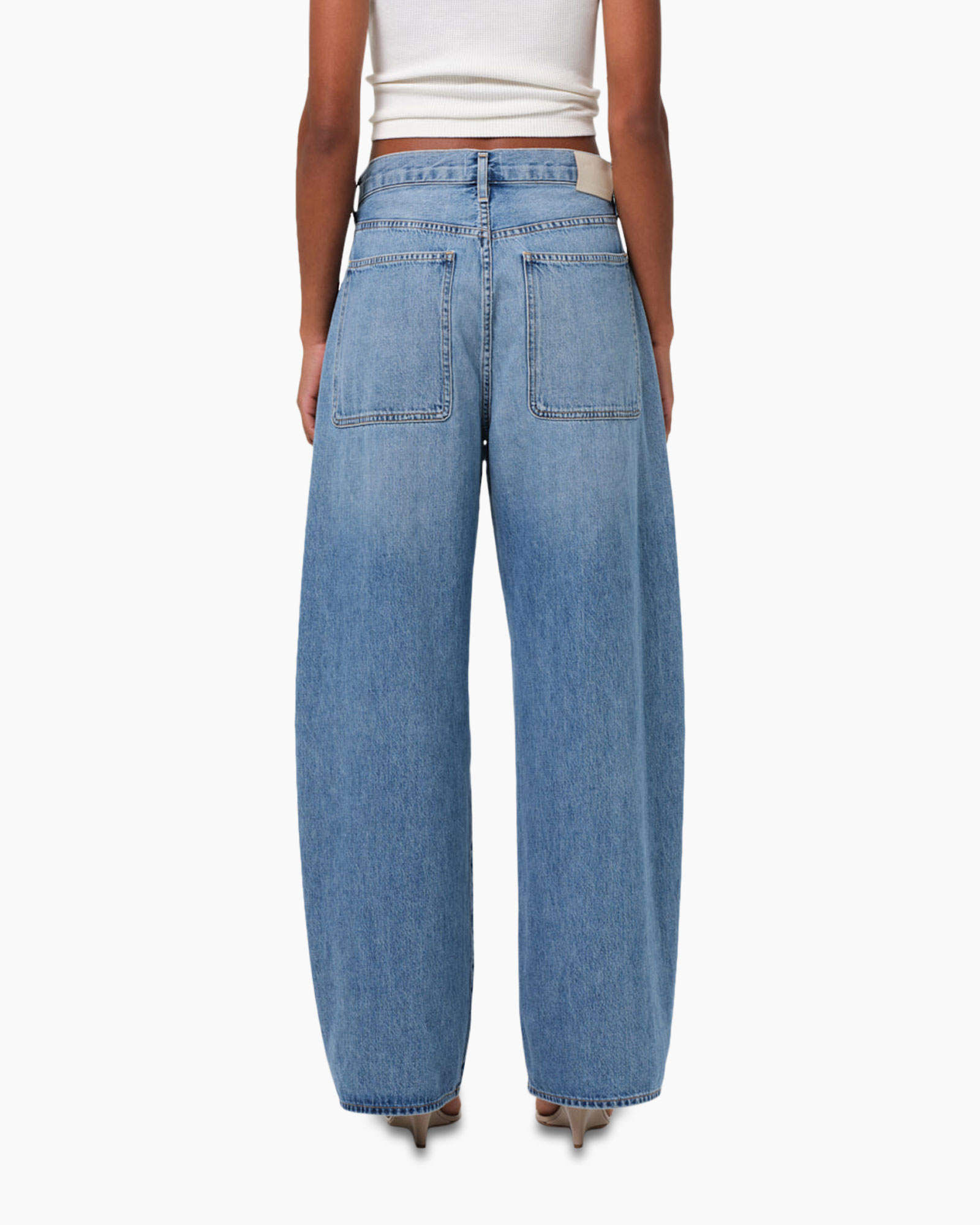 Jeans Ayla Baggy midden blauw