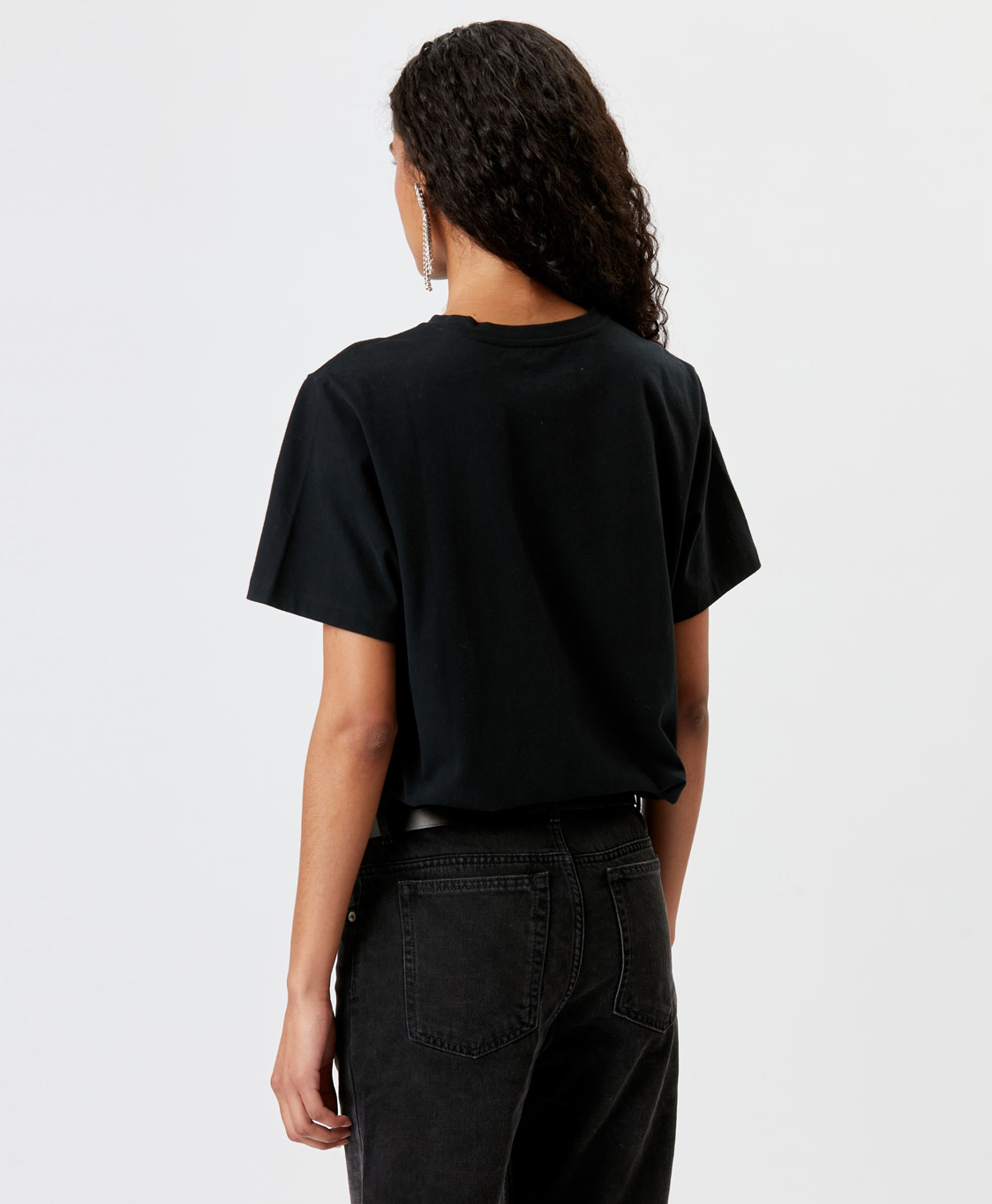 Marant Étoile T-shirt Korte Mouw Zewel Zwart