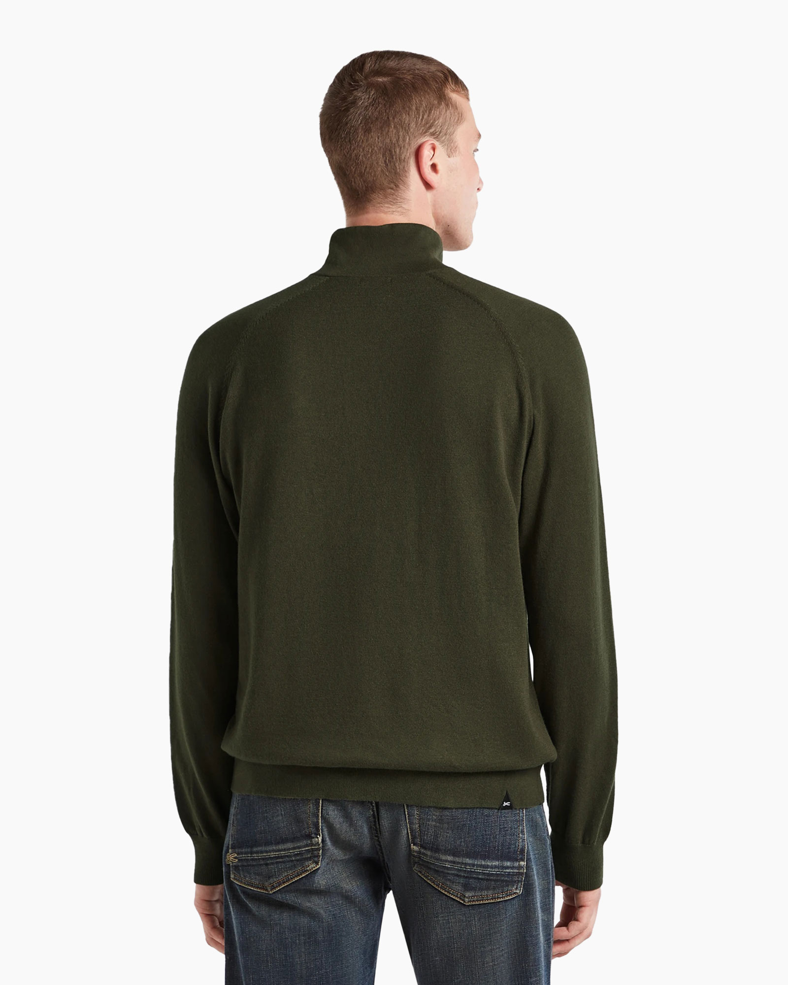 Trui Scissor Raglan Half Zip Llb Groen