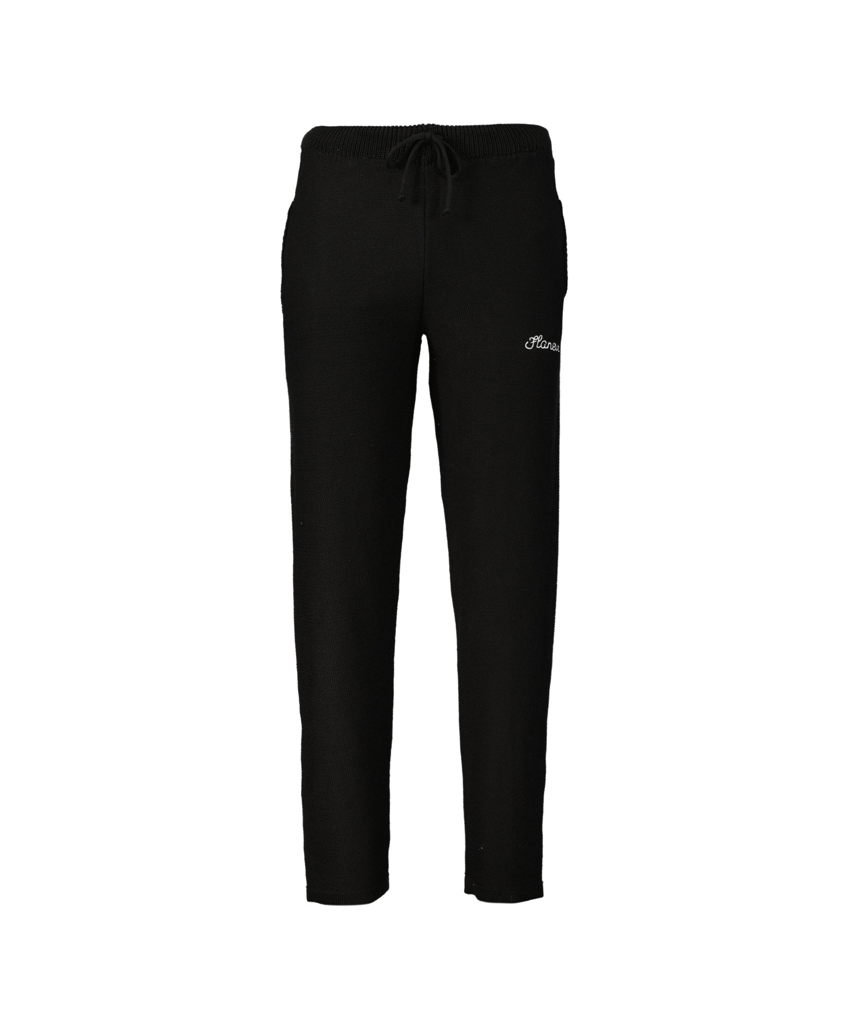 Flaneur Homme Joggingbroek Knitted Pants Zwart