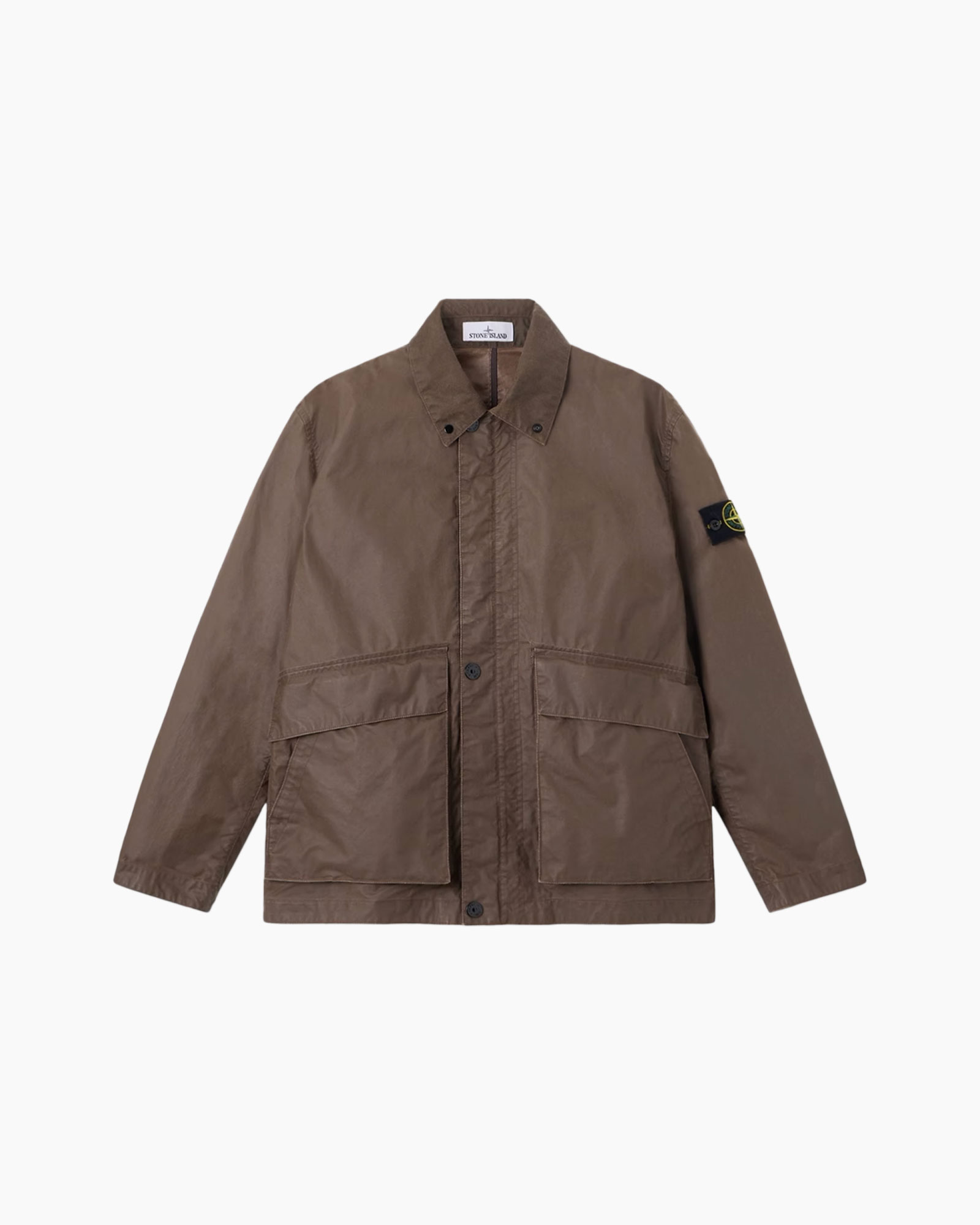 jasjak, jas, bruin, zakken, voorpaneel