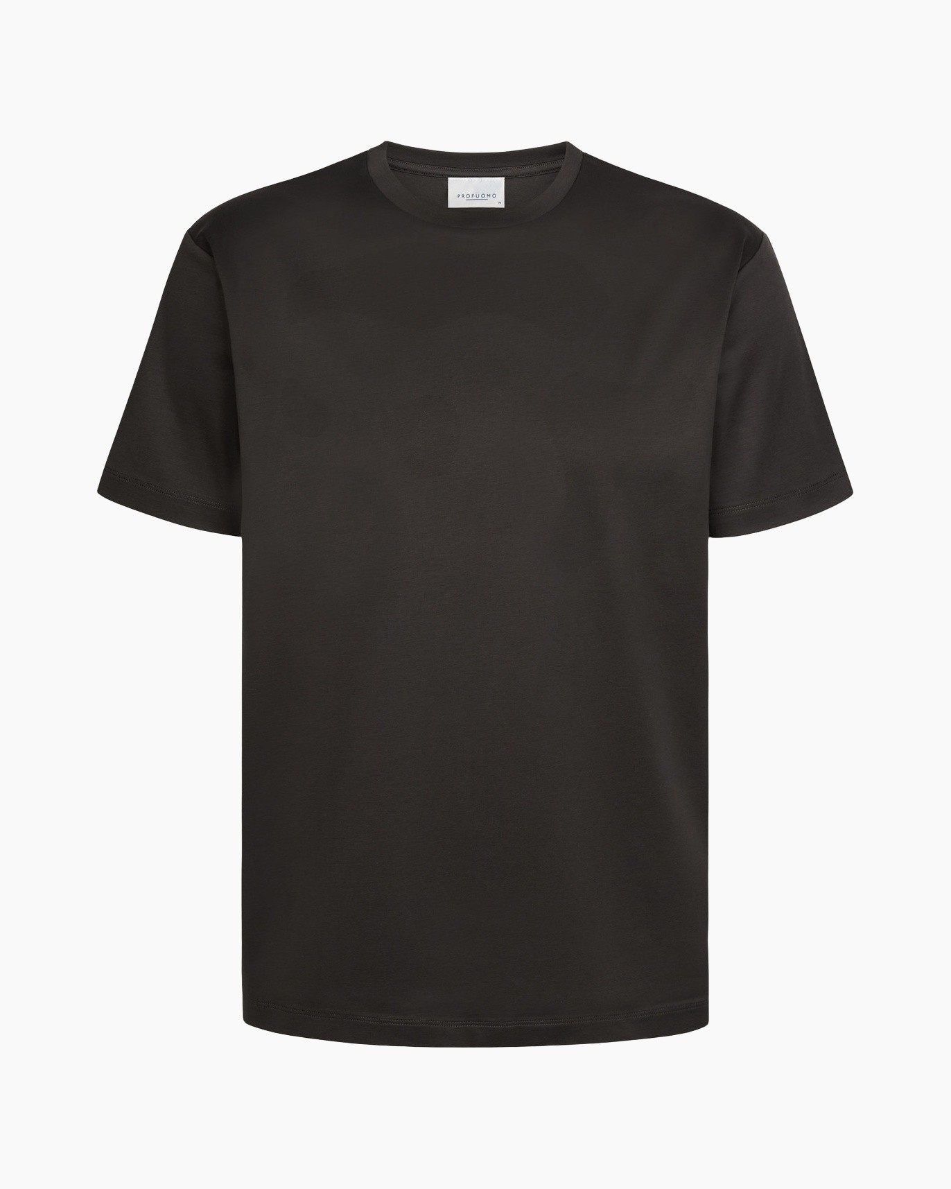 t-shirt, korte mouwen, effen, zwart, katoen