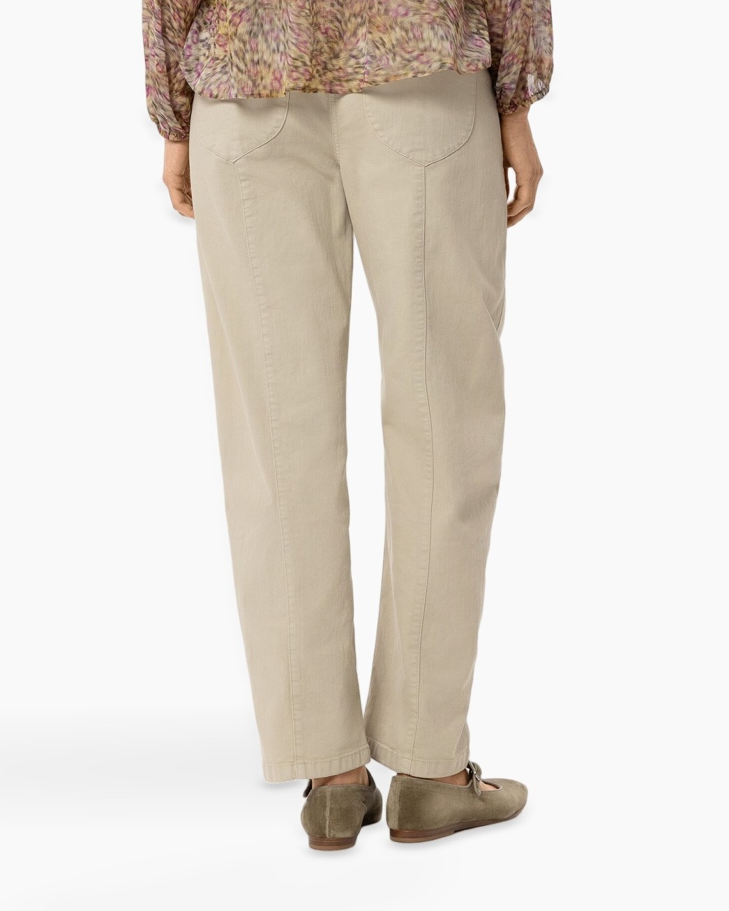 broek, kaki broek, beige broek, rechte model, enkellengte