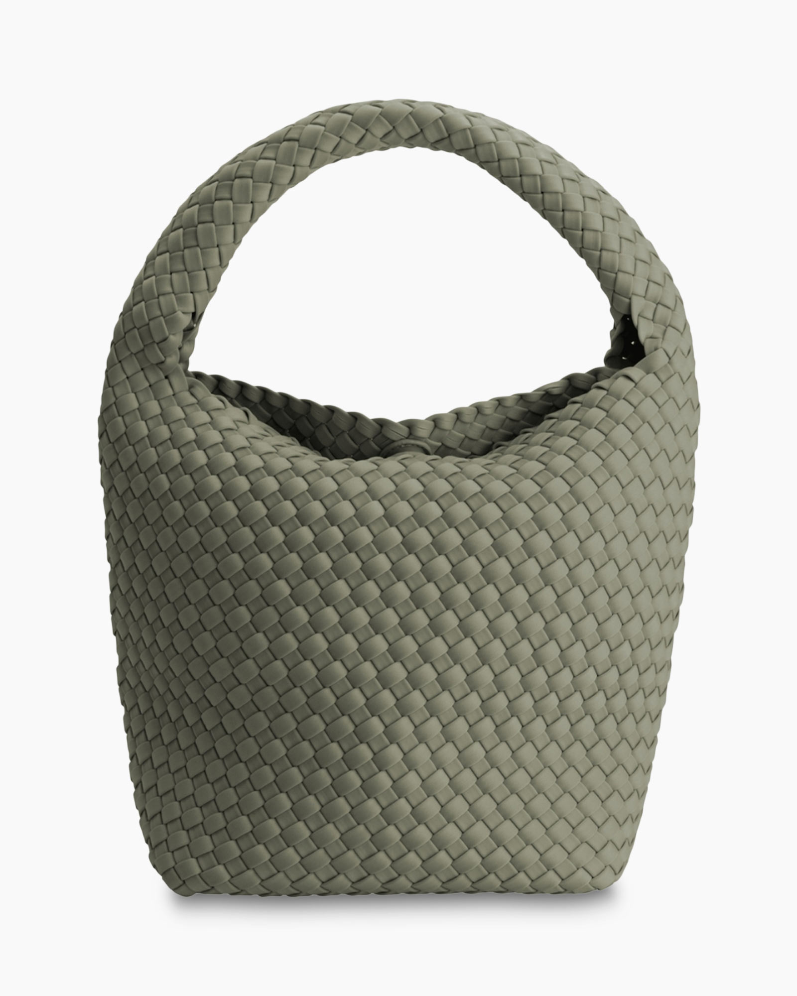 Schouder/hand Tas Bucket Groen