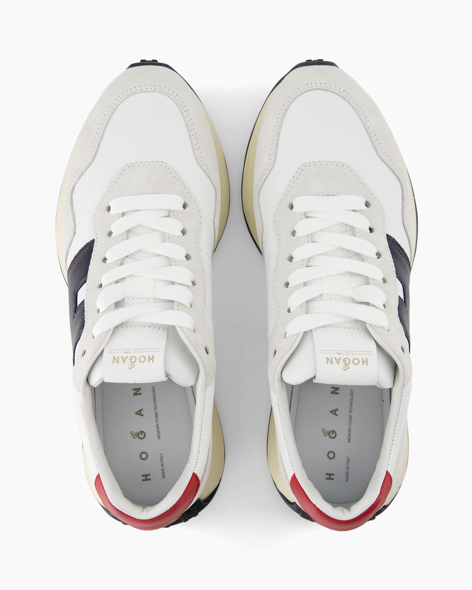 sneakers, wit, veterschoen, athletisch, casual