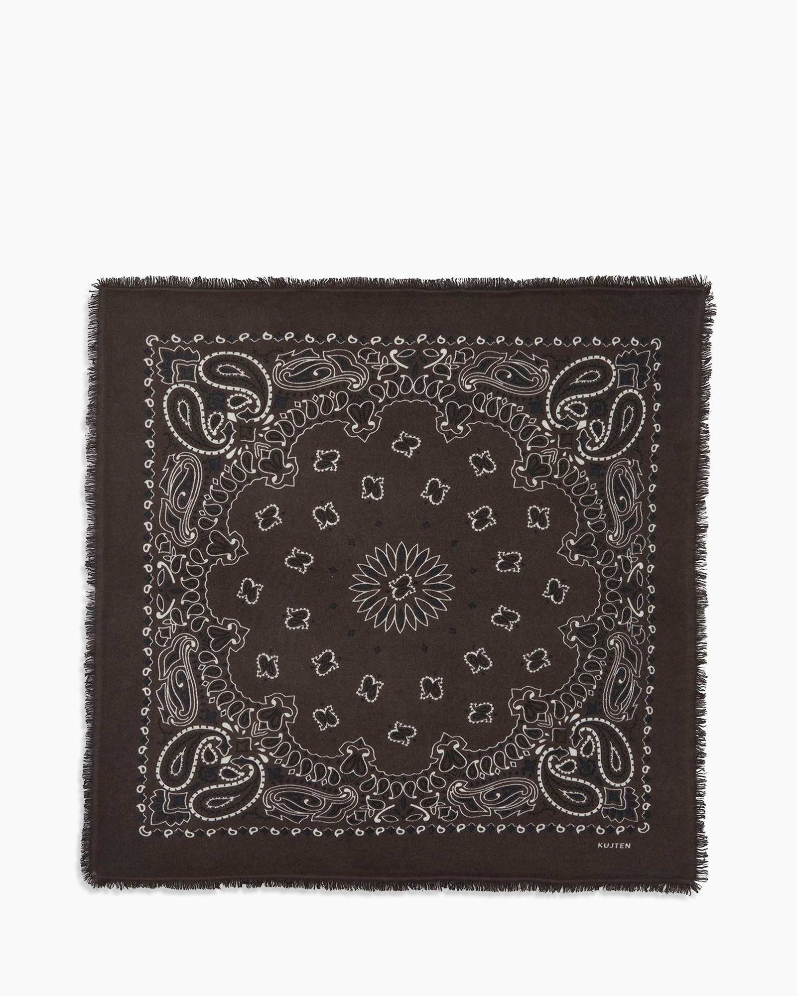 bandana, sjaal (vierkante), bandana-print, paisley, bruin/zwart