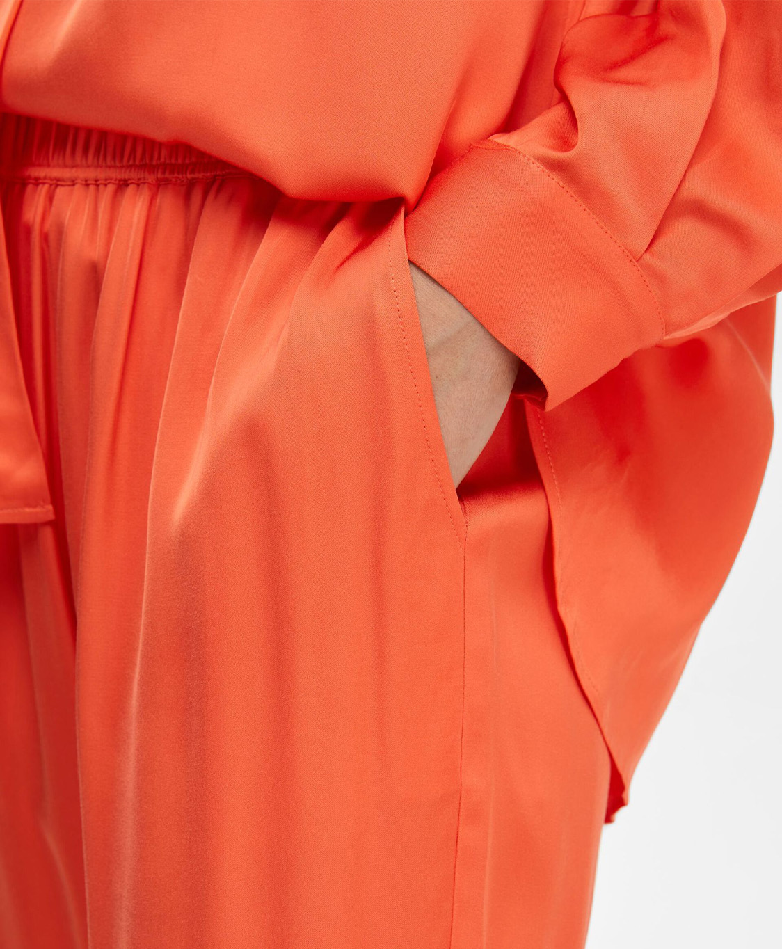 Selected Femme Broek Franziska Oranje