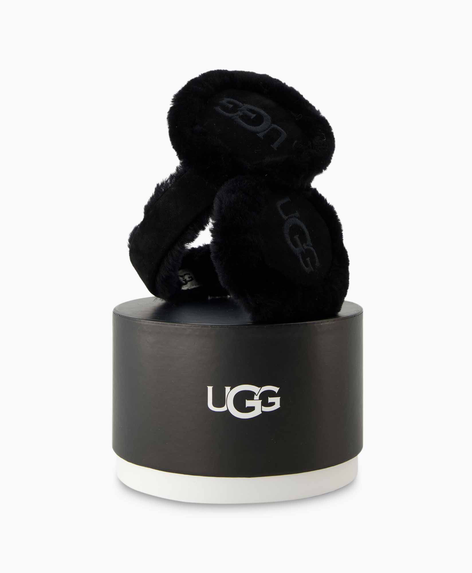 Ugg Hoed Sheepskin Embroidery Zwart