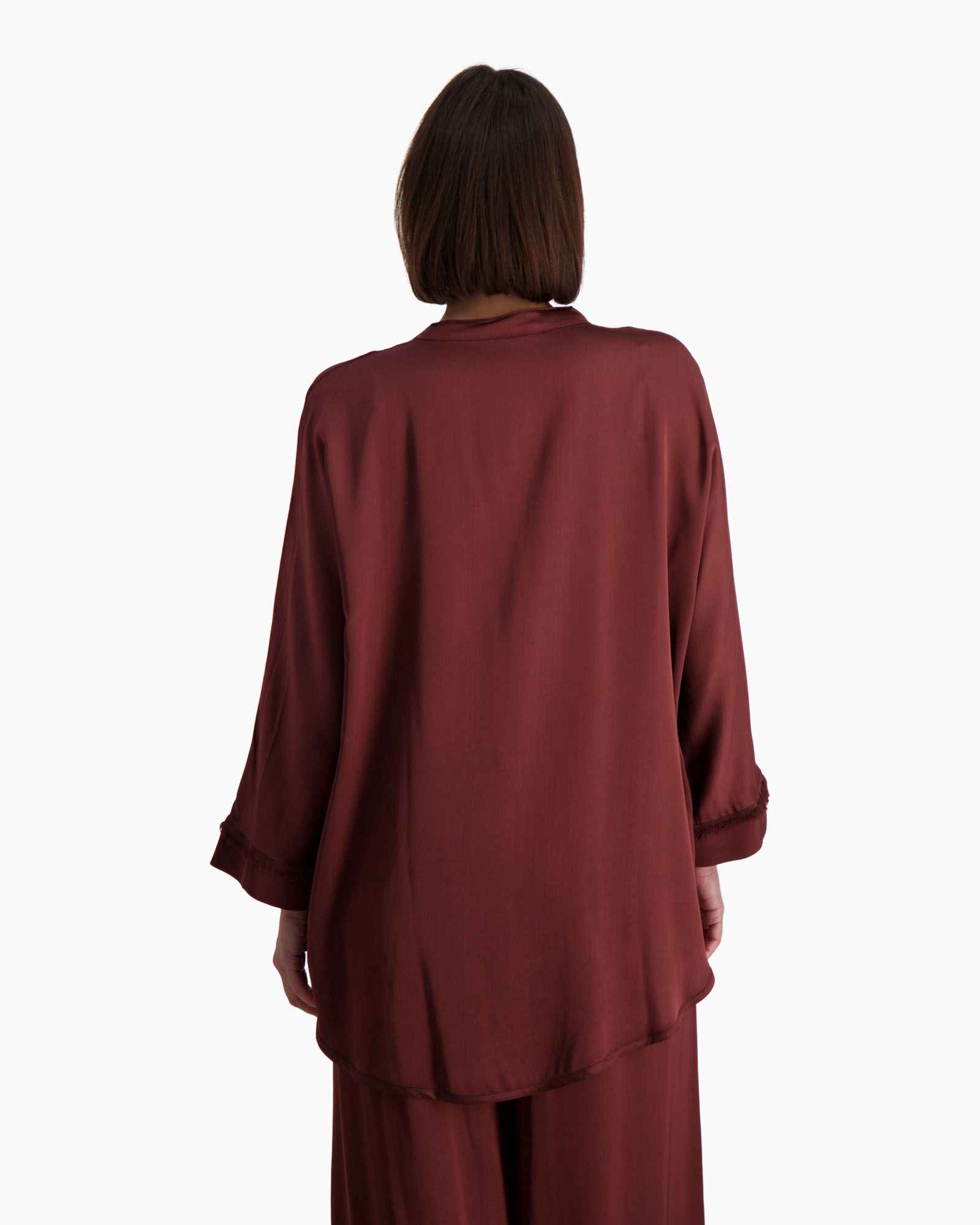Blouse Foggia Donker Bruin