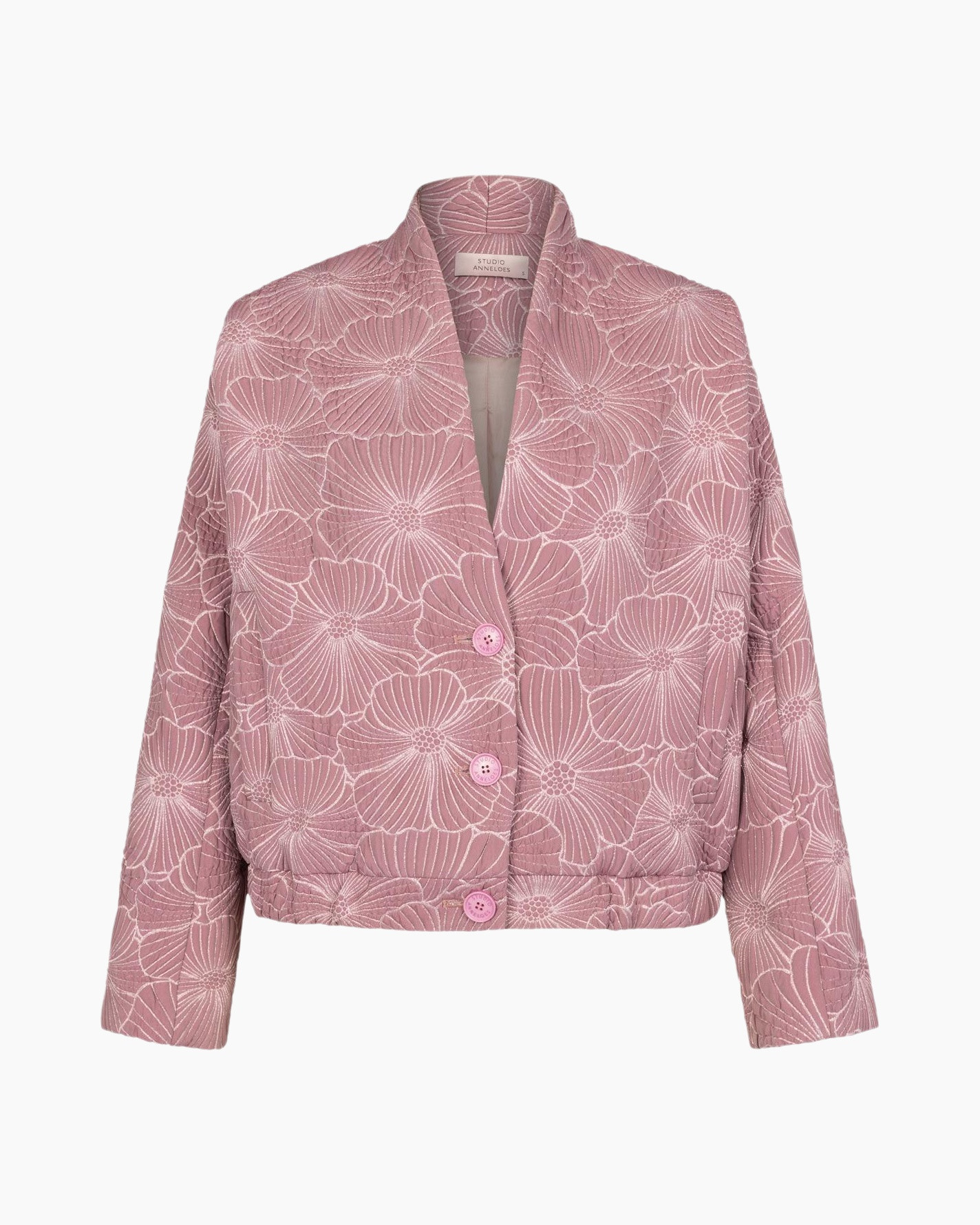 Jack Estella Jacquard Jacket Roze