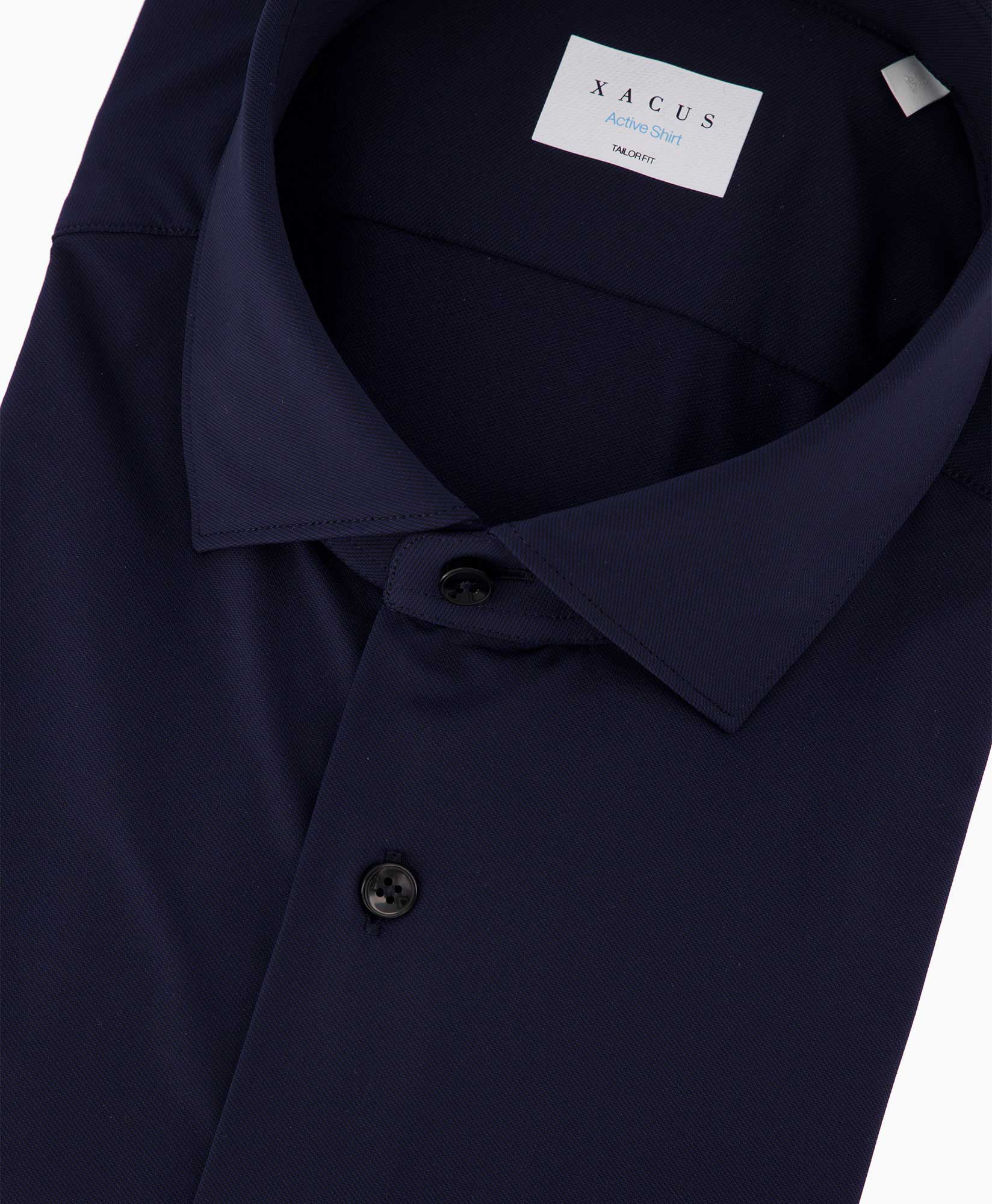 Xacus Overhemd 11460 558 Donker Blauw