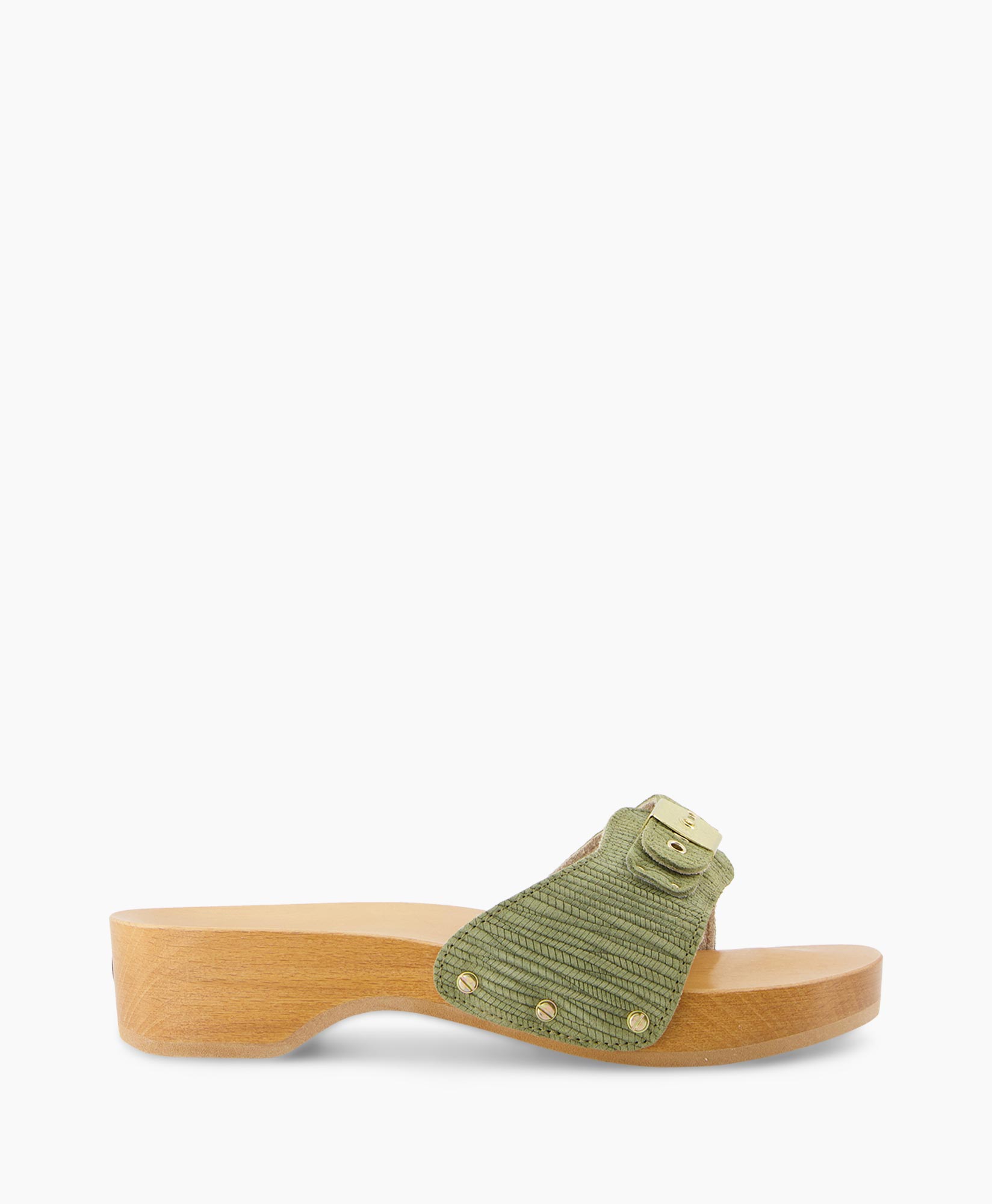 Scholl Iconic Sandaal Pescura Heel licht groen