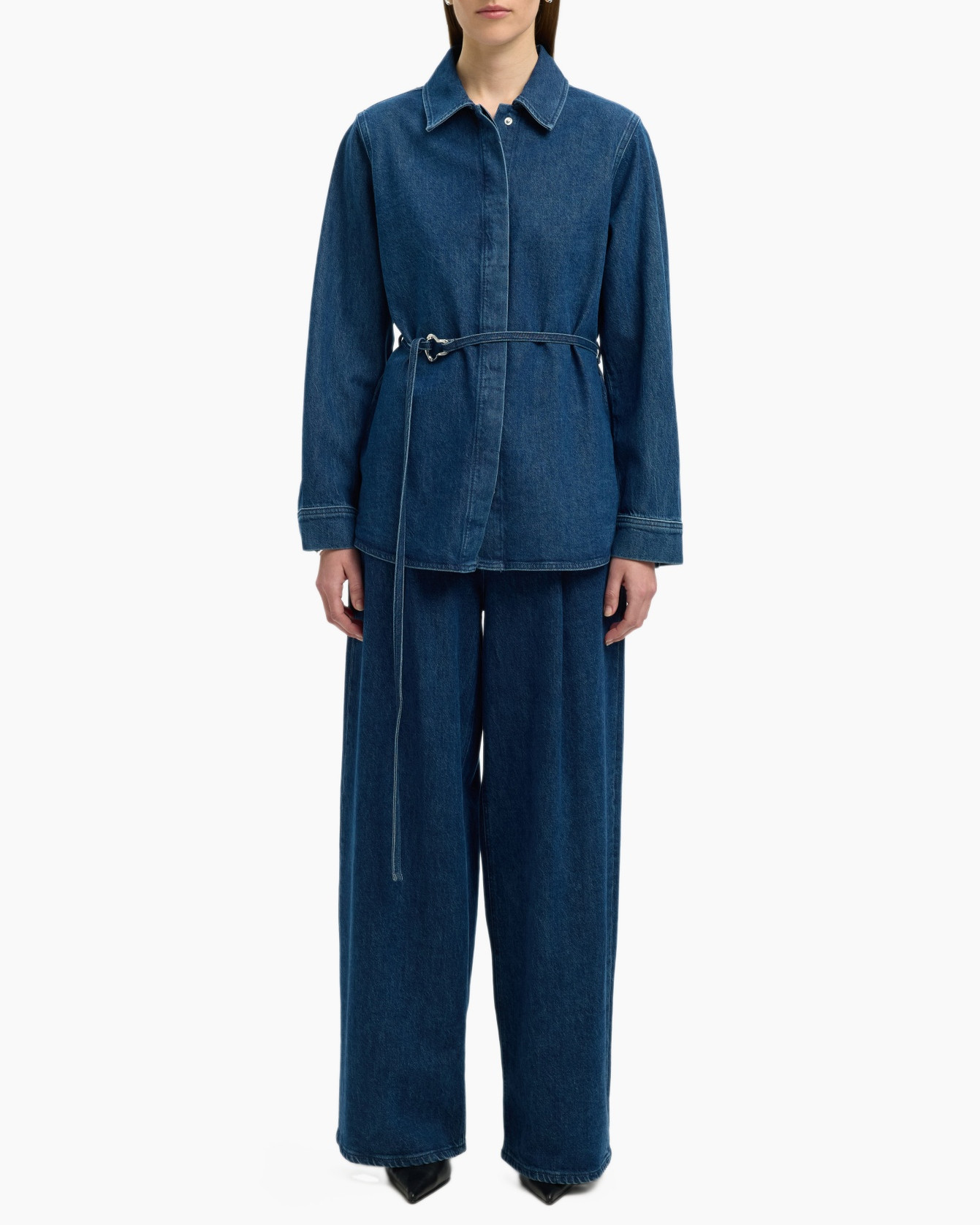 Blouse Relaxed Selma-noa Ls Denim Shirt Jeans