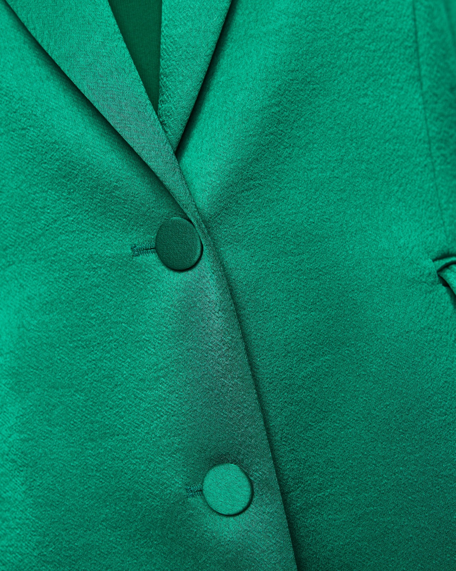 groen, blazer, knopen, revers, stof