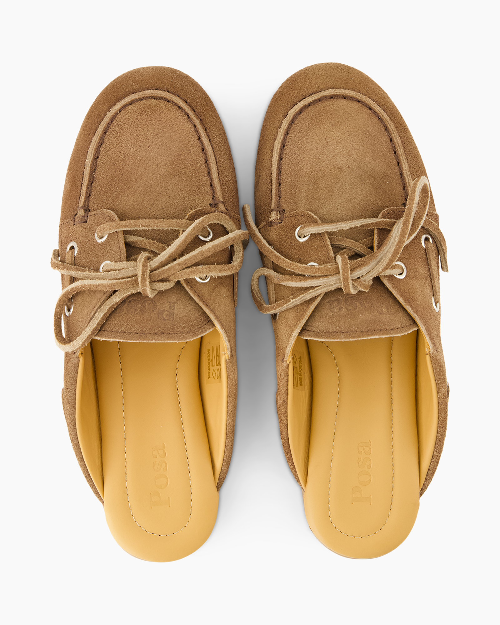 mocasin, loafers, suede, veterschoen, tan