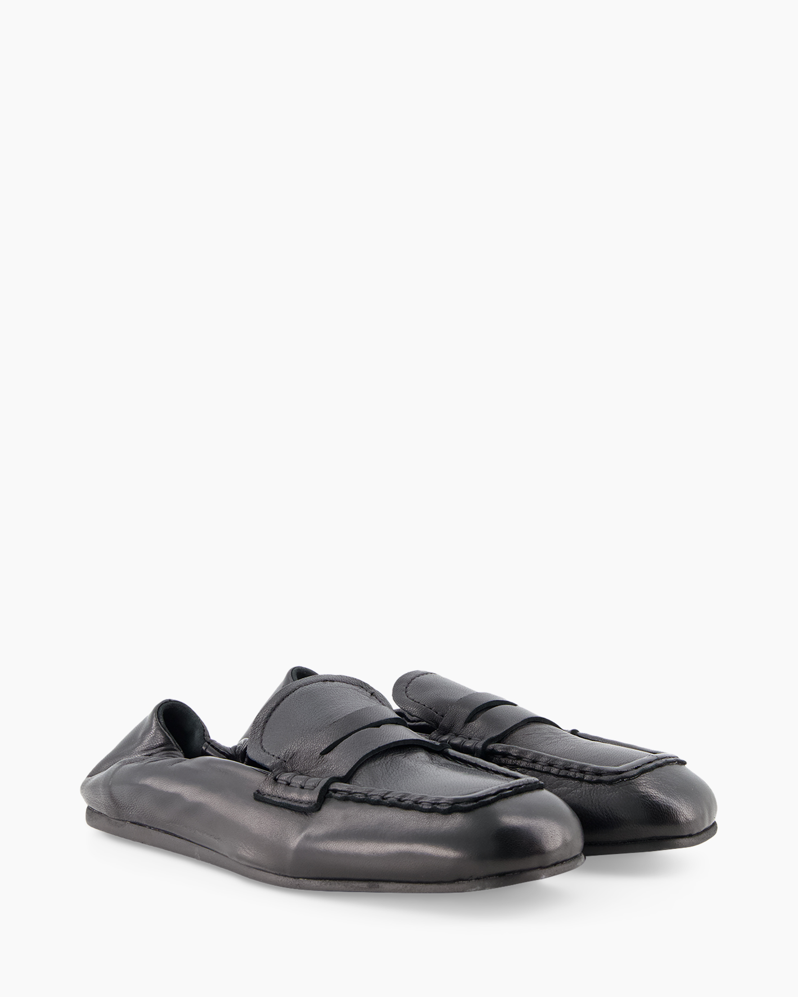 loafers, mocassin?, slip-on, zwart, leder