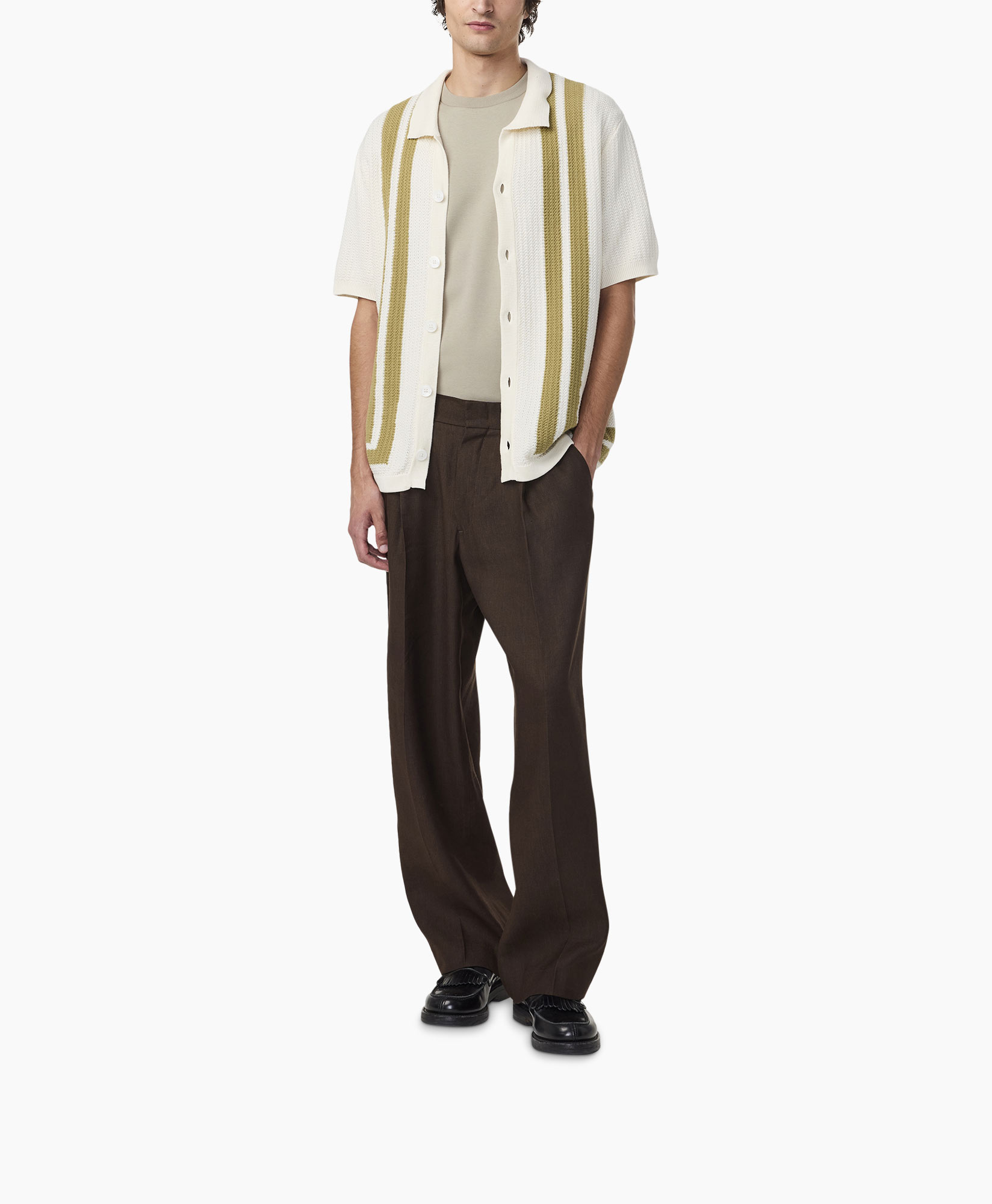 Polo Ares Knit Polo 6636 Beige
