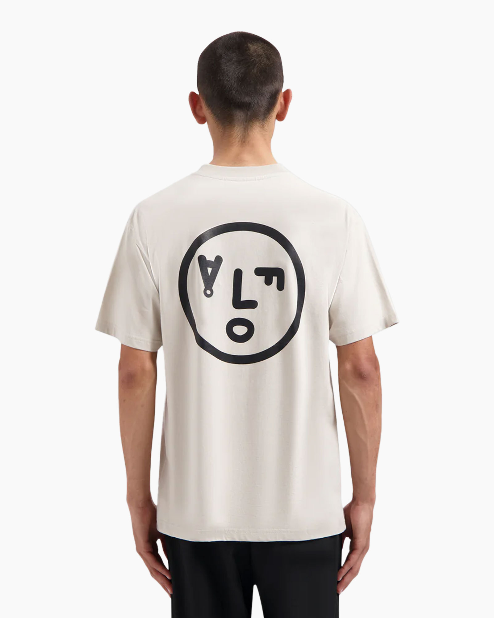 T-shirt Korte Mouw Face Grijs