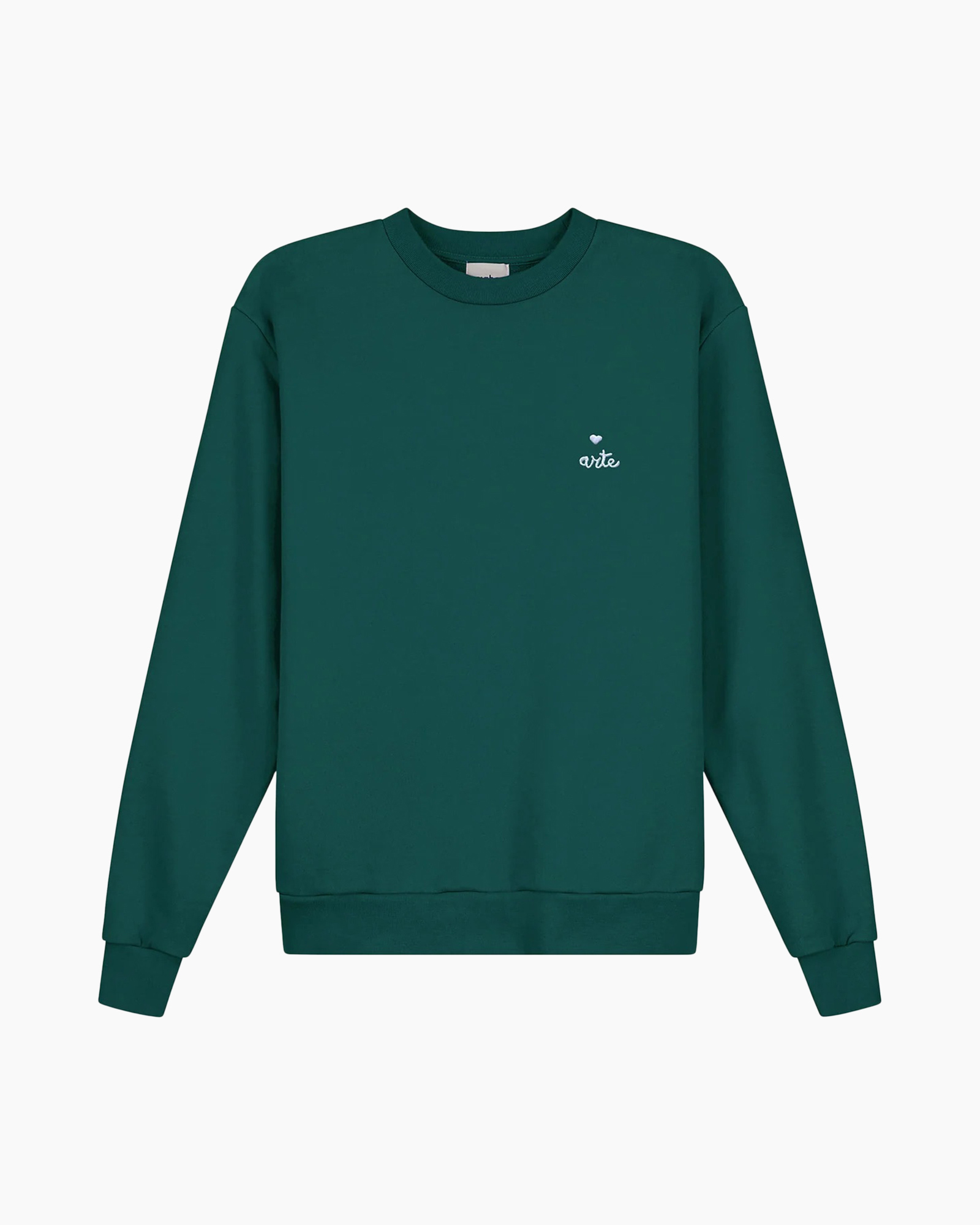 Sweater Small Heart Logo Crewneck Donker Groen