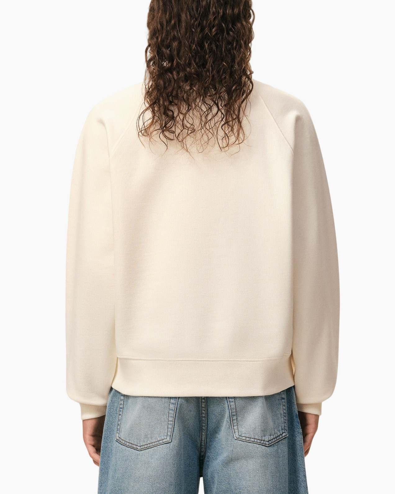 sweatshirt, crewneck, raglan, beige, long-sleeve