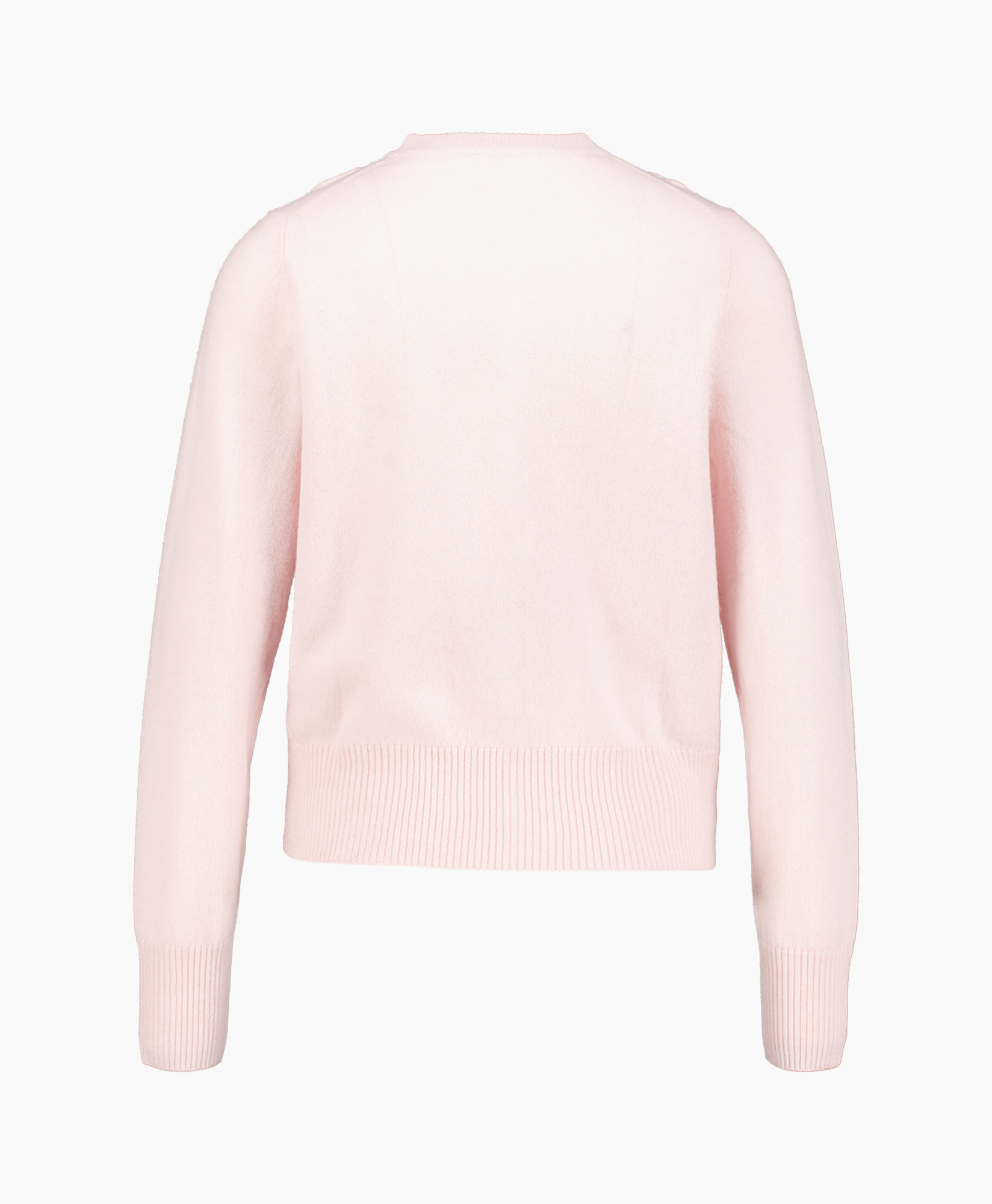 vest cardigan, breip, roze, bloemborduursel, knopen