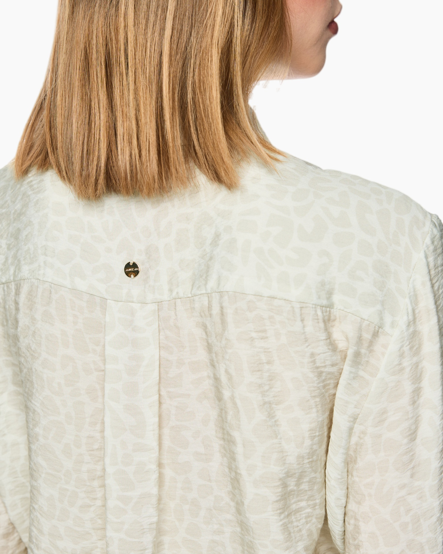 hemd, rug, patroon, leopard, blend