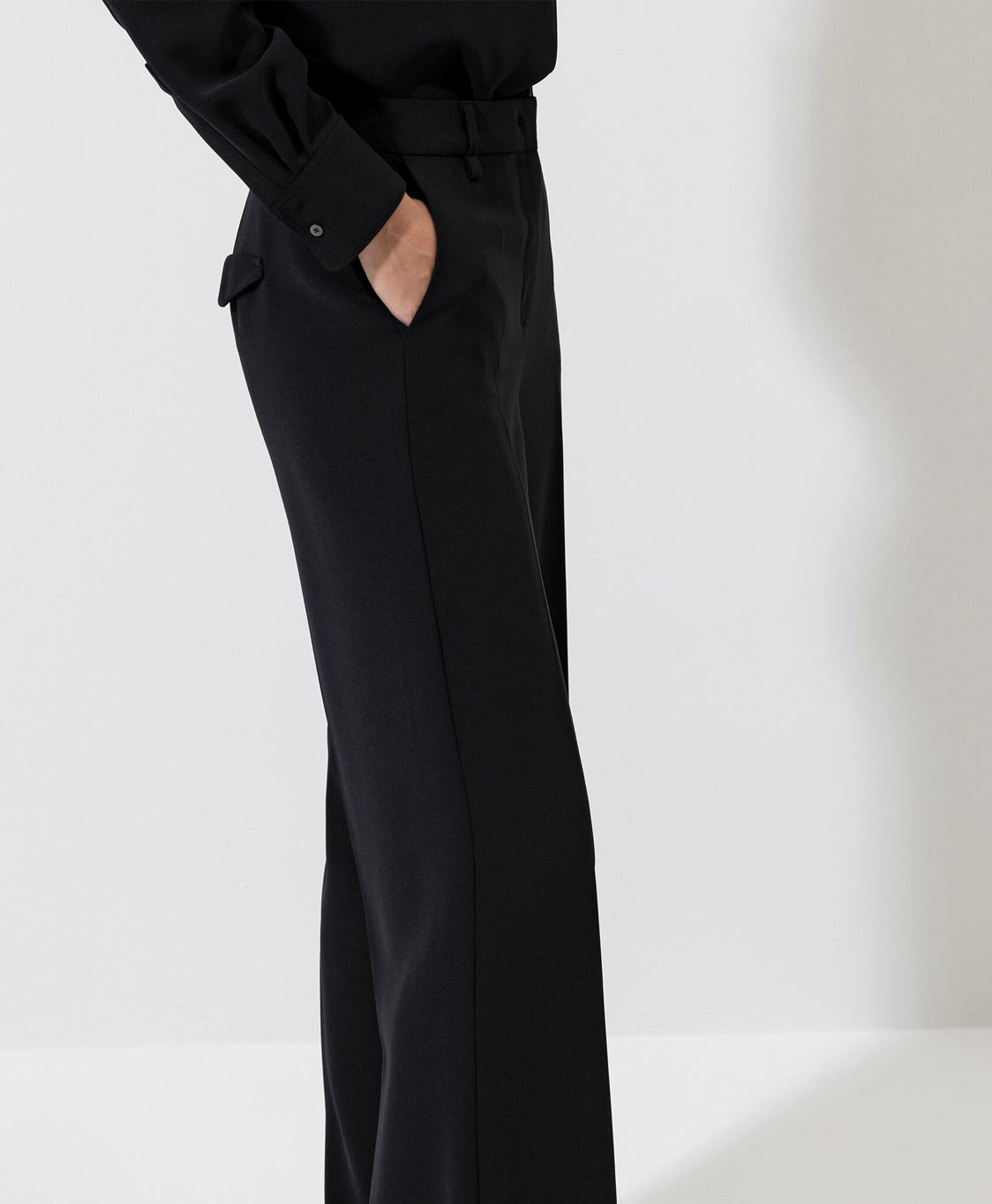 Luisa Cerano Broek 678522/3417-0 Zwart dessin