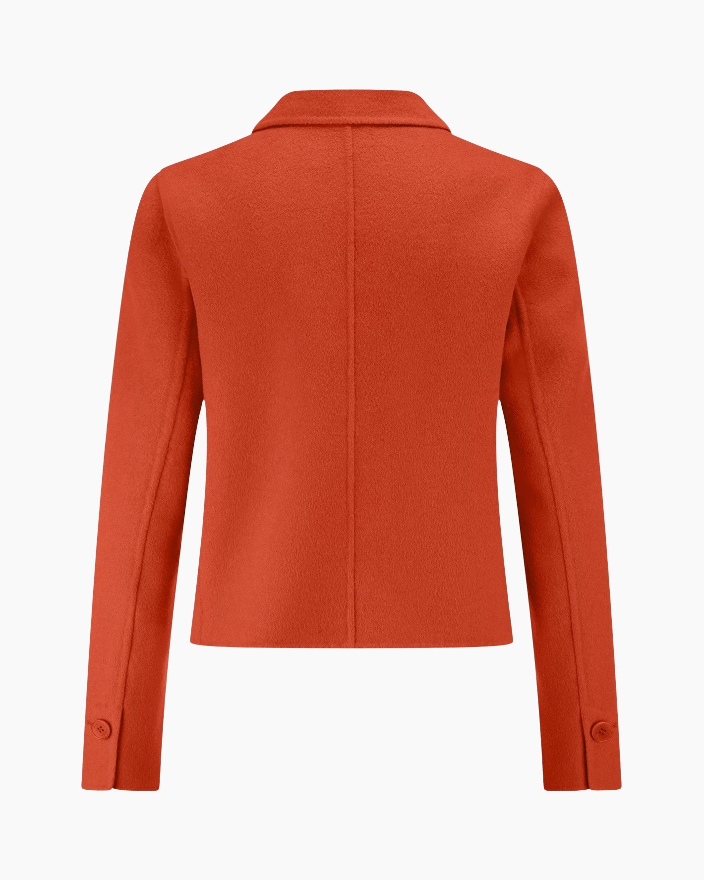 jas, blazer, oranje, jas, zakken