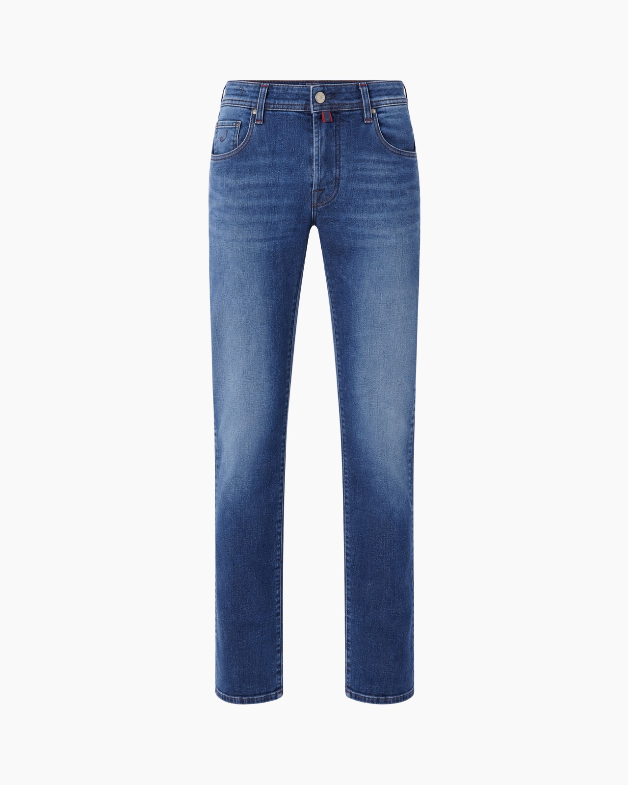 spijkerbroek, denim, blauw, recht model, zakken