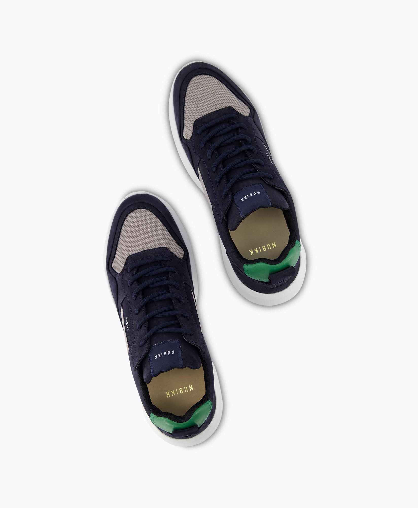 Nubikk Sneaker Roque Road Wave Donker Blauw