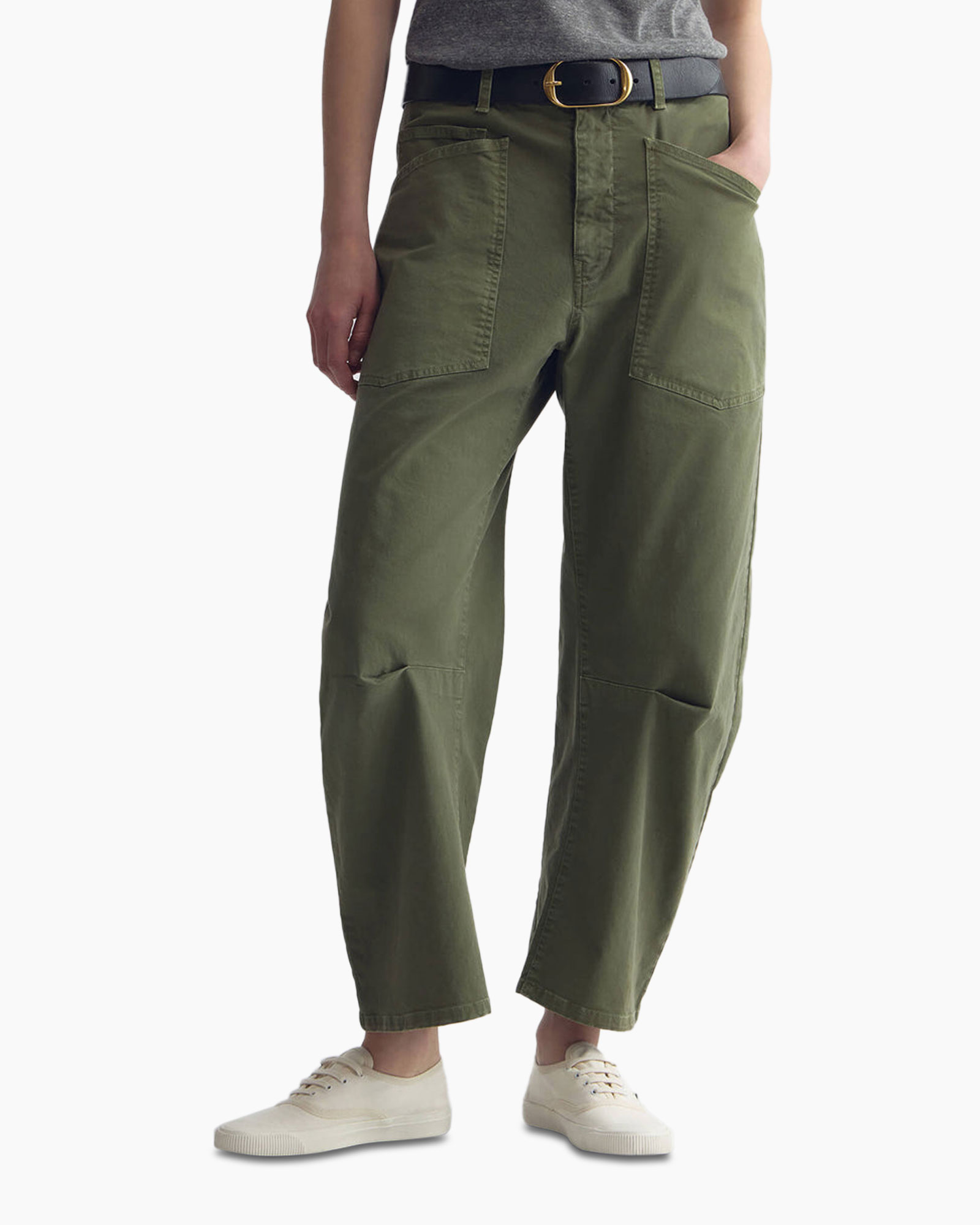 broek, cargo broek, olijfkleurig, khaki, lose pasvorm