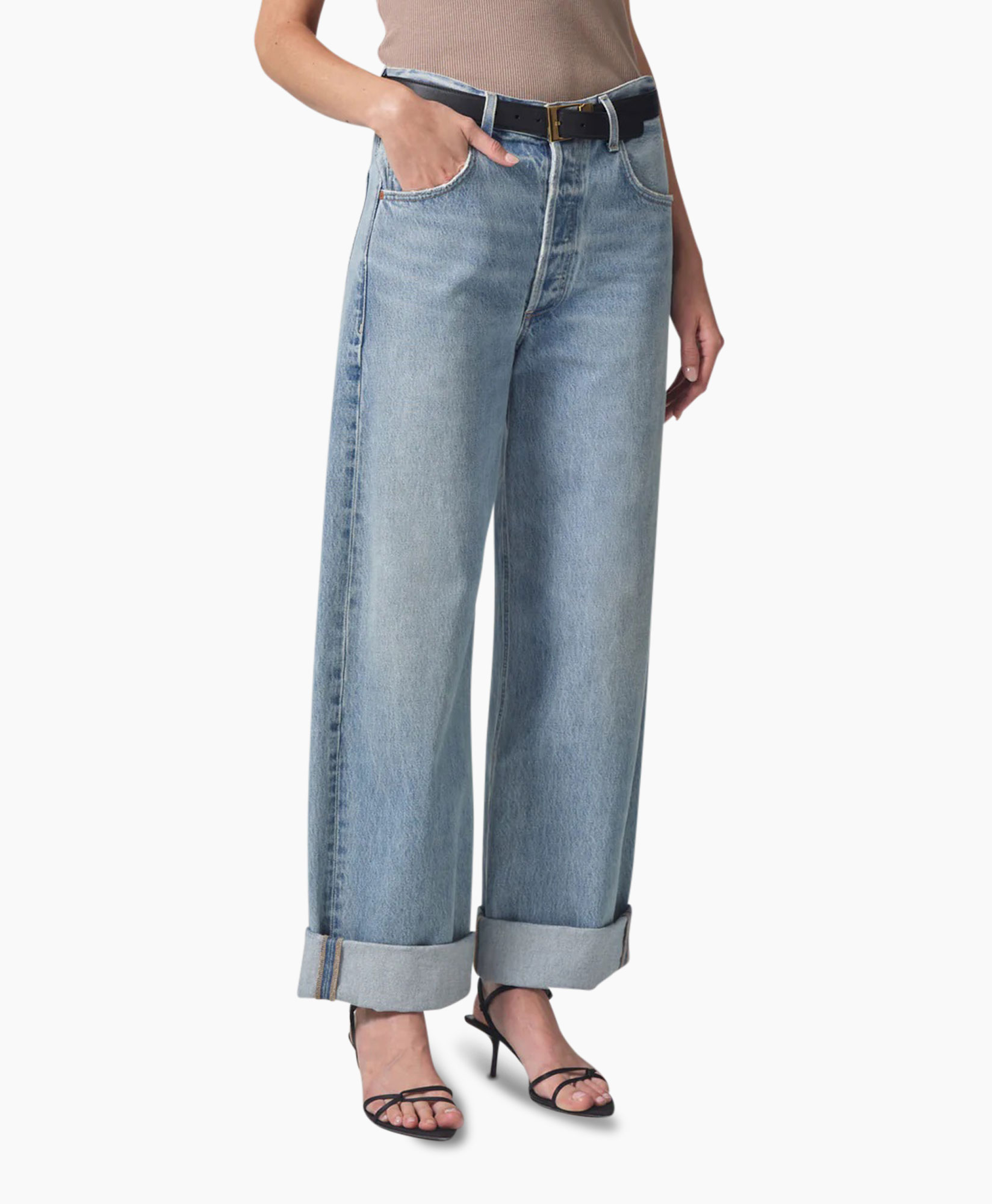 Jeans Ayla Baggy Blauw
