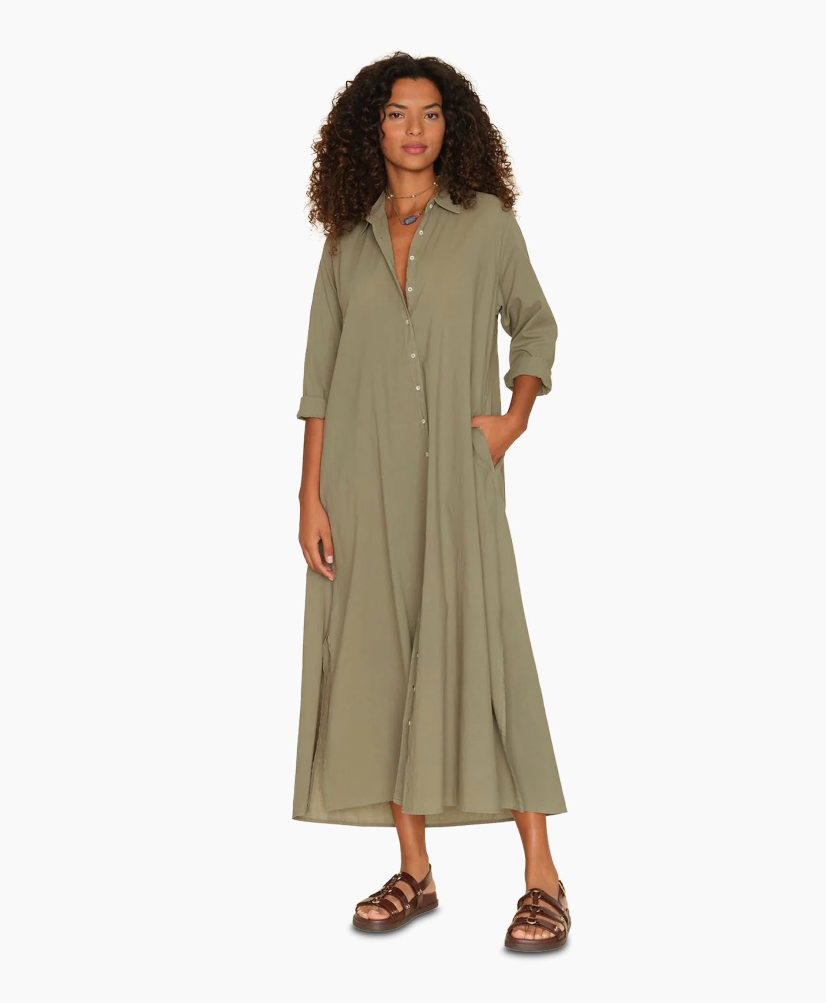 Maxi Jurk Boden Groen
