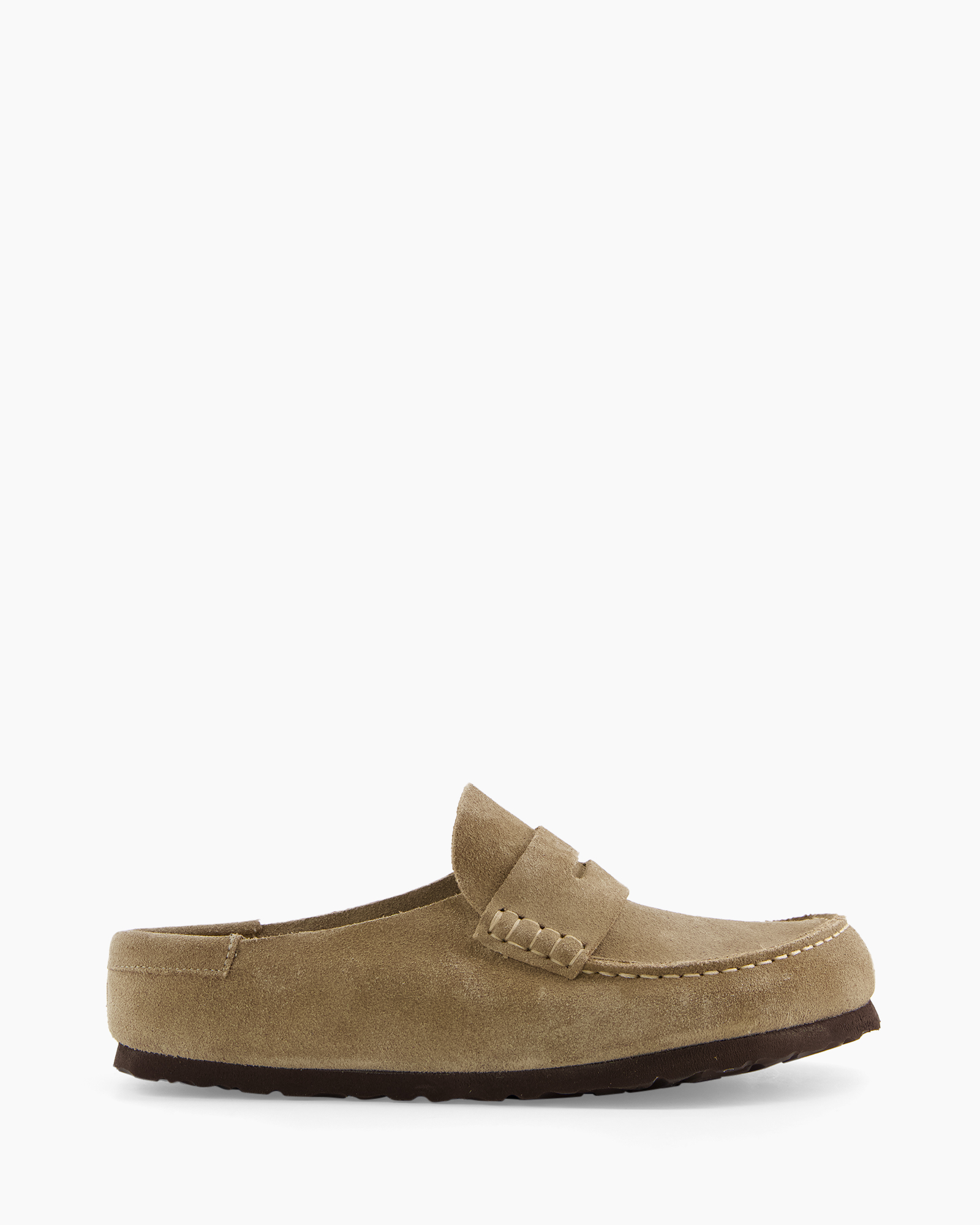 mocassin, slippers, suede, beige, loafer