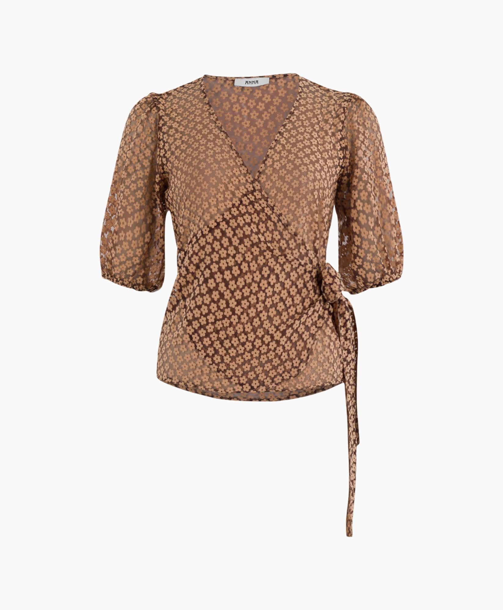Anna Van Toor Blouse 32a05-03288 Bruin