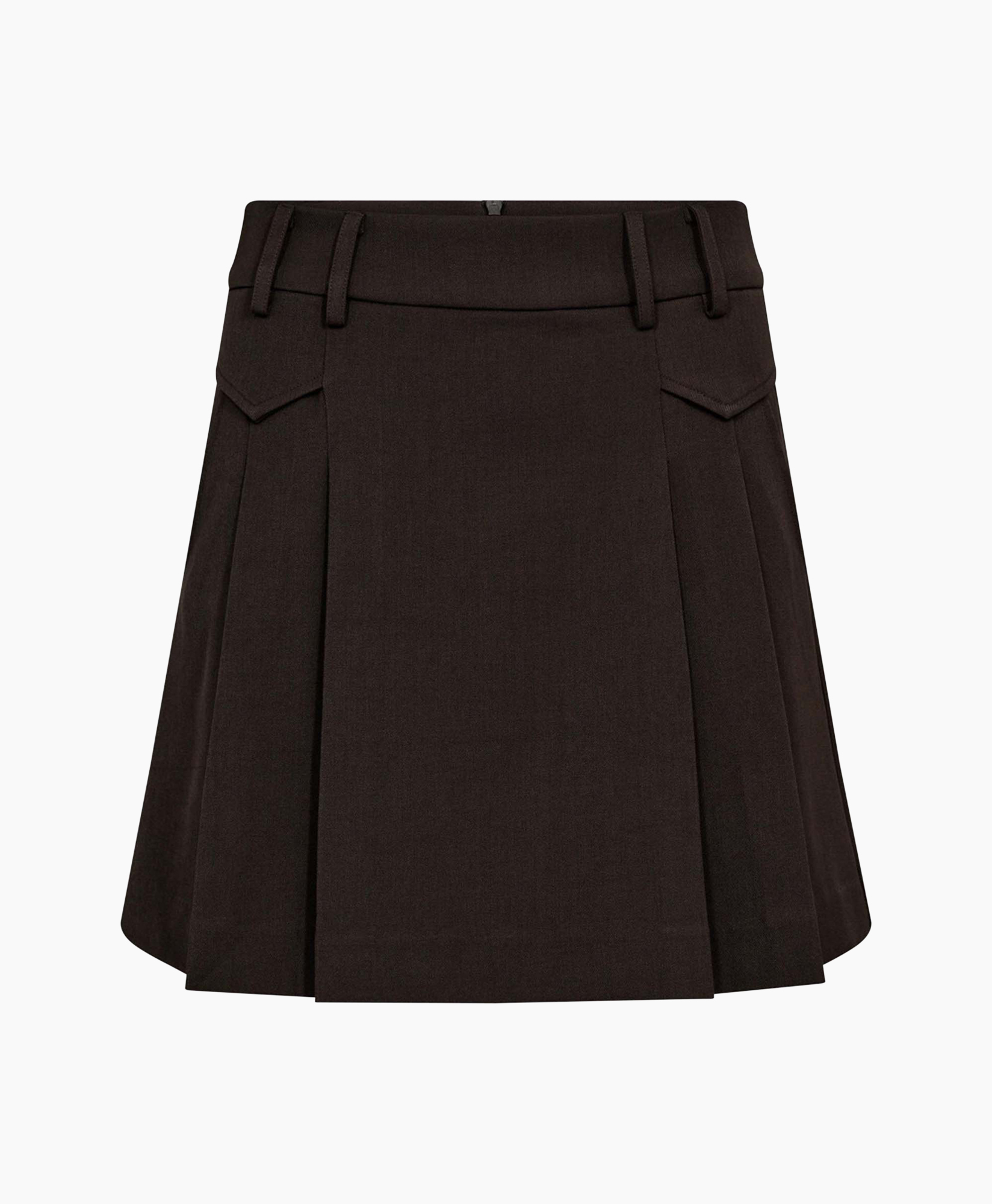 Minirok Lunacc Pocket Pleat Bruin