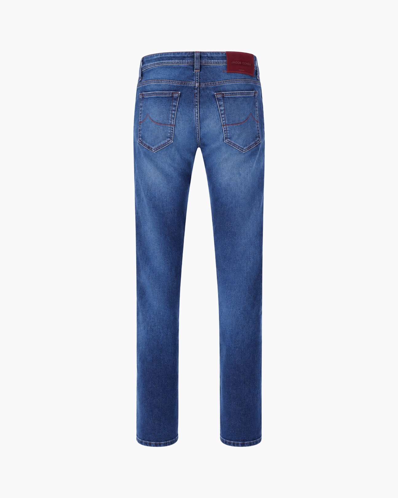 spijkerbroek, denim, blauw, recht model, zakken