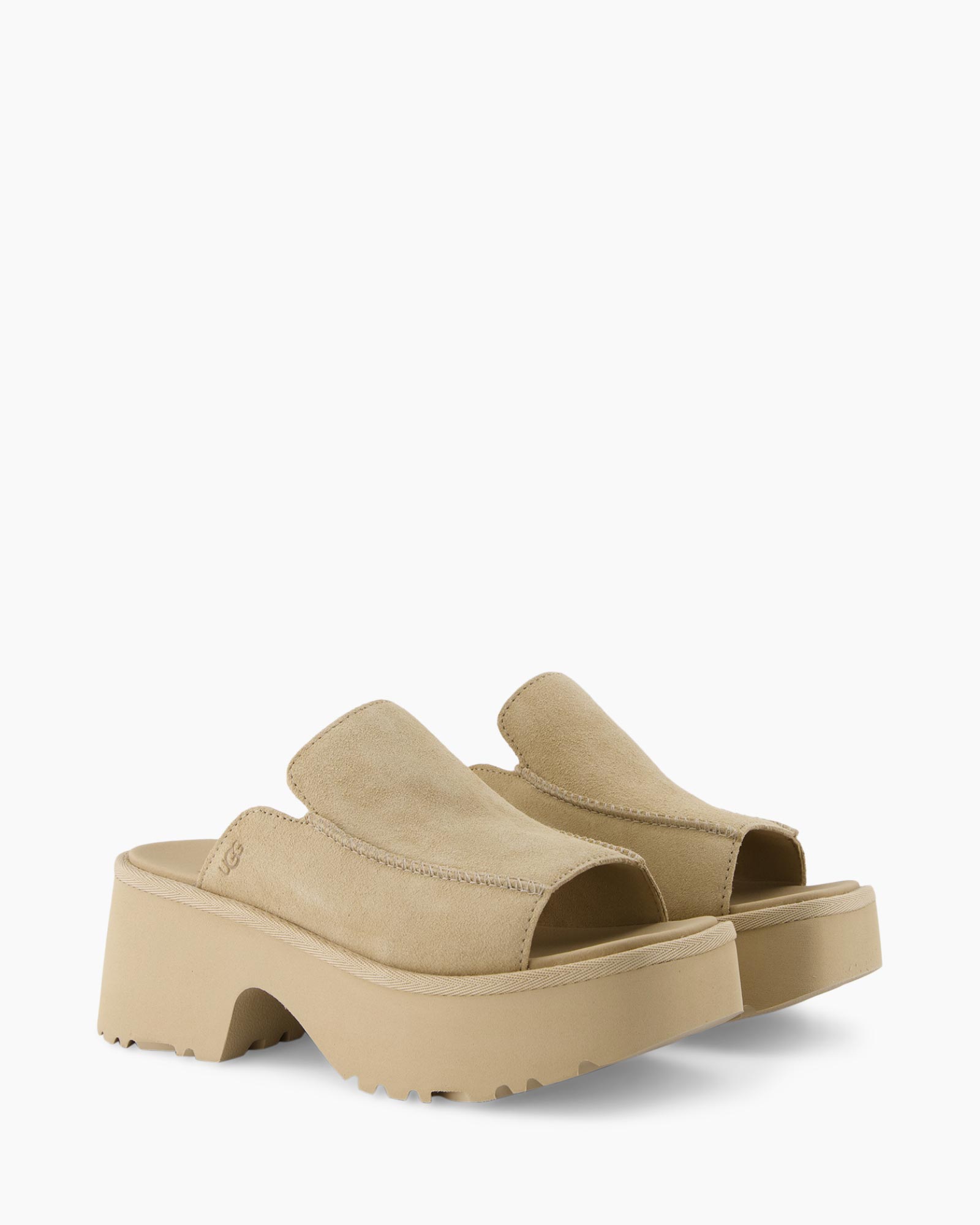 Sandaal Met Hak W New Heights Slide Beige