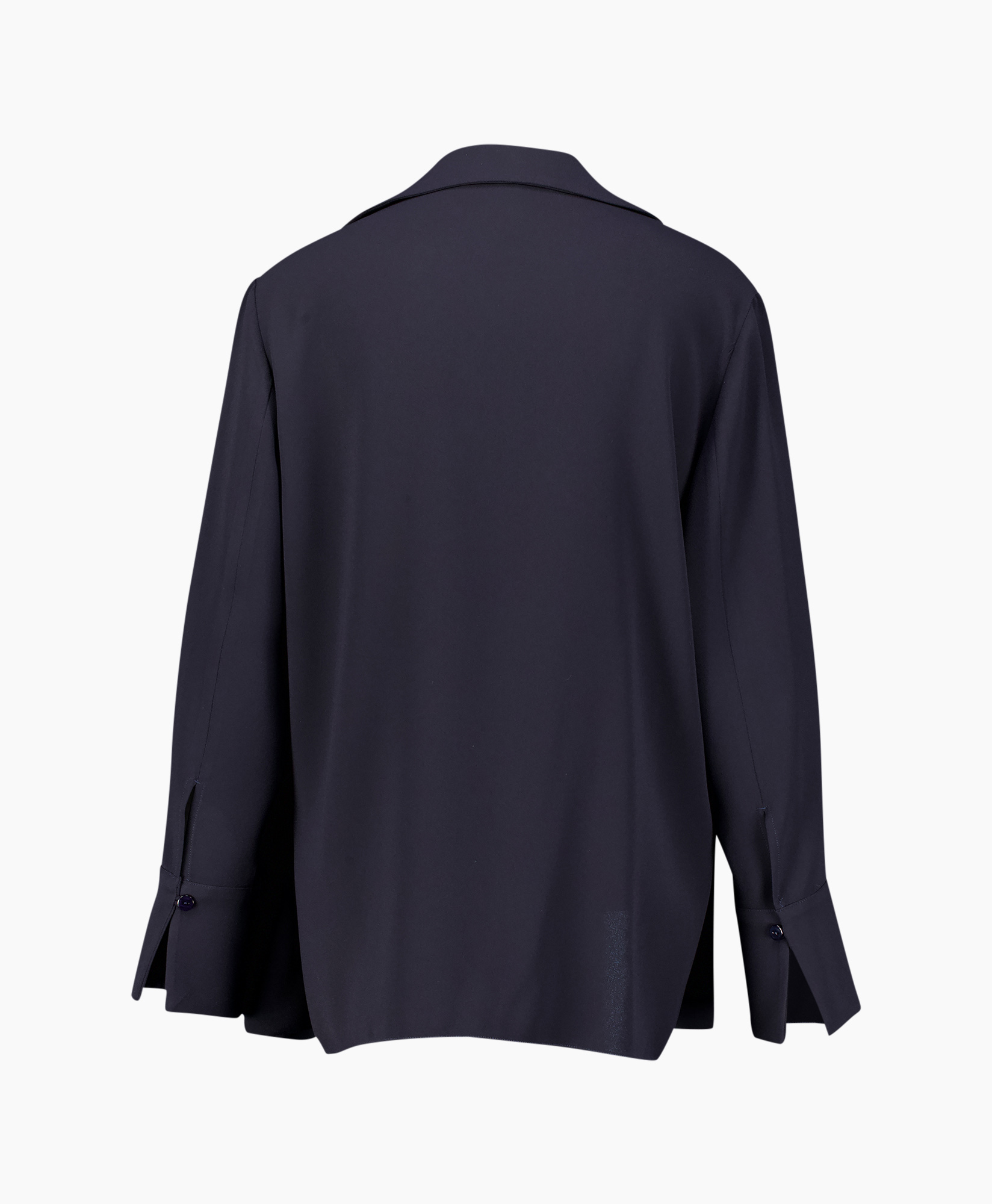 blazer, vest, open-front, tie-waist, marineblauw