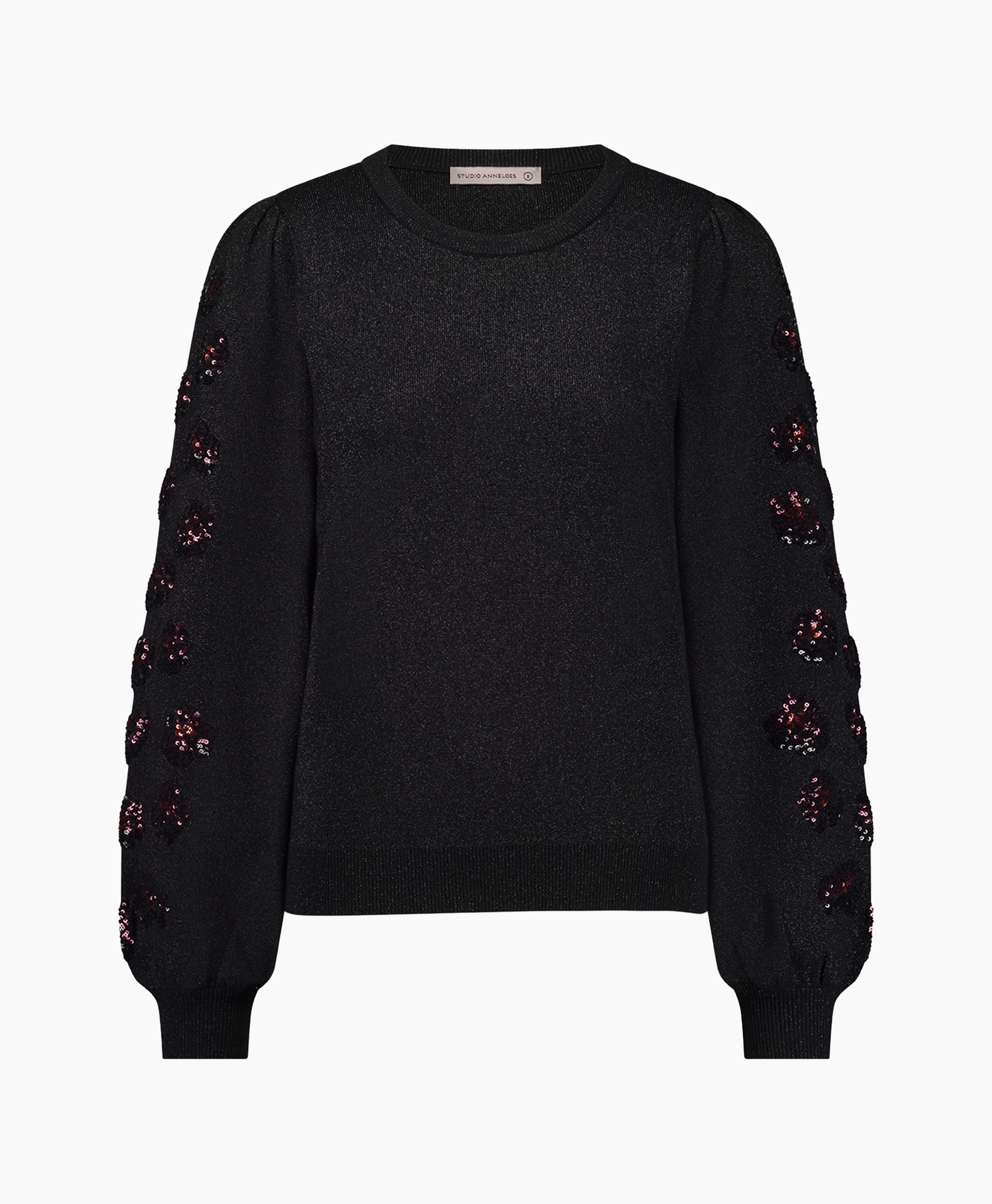 Pullover Hilly Embroidery Pullover Zwart dessin
