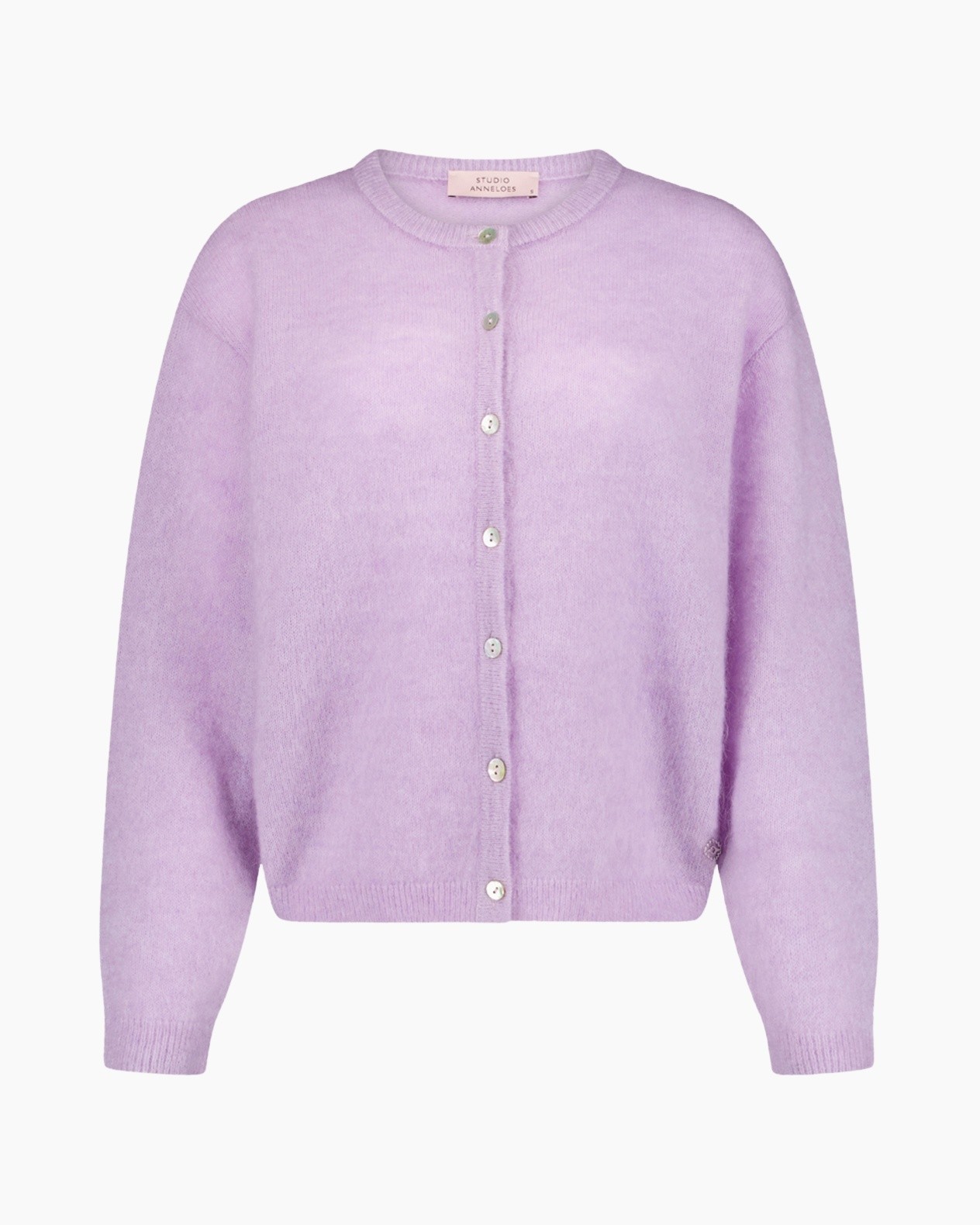 vestaglia?, lavendel?, gebreide, lange_mouw, knopen