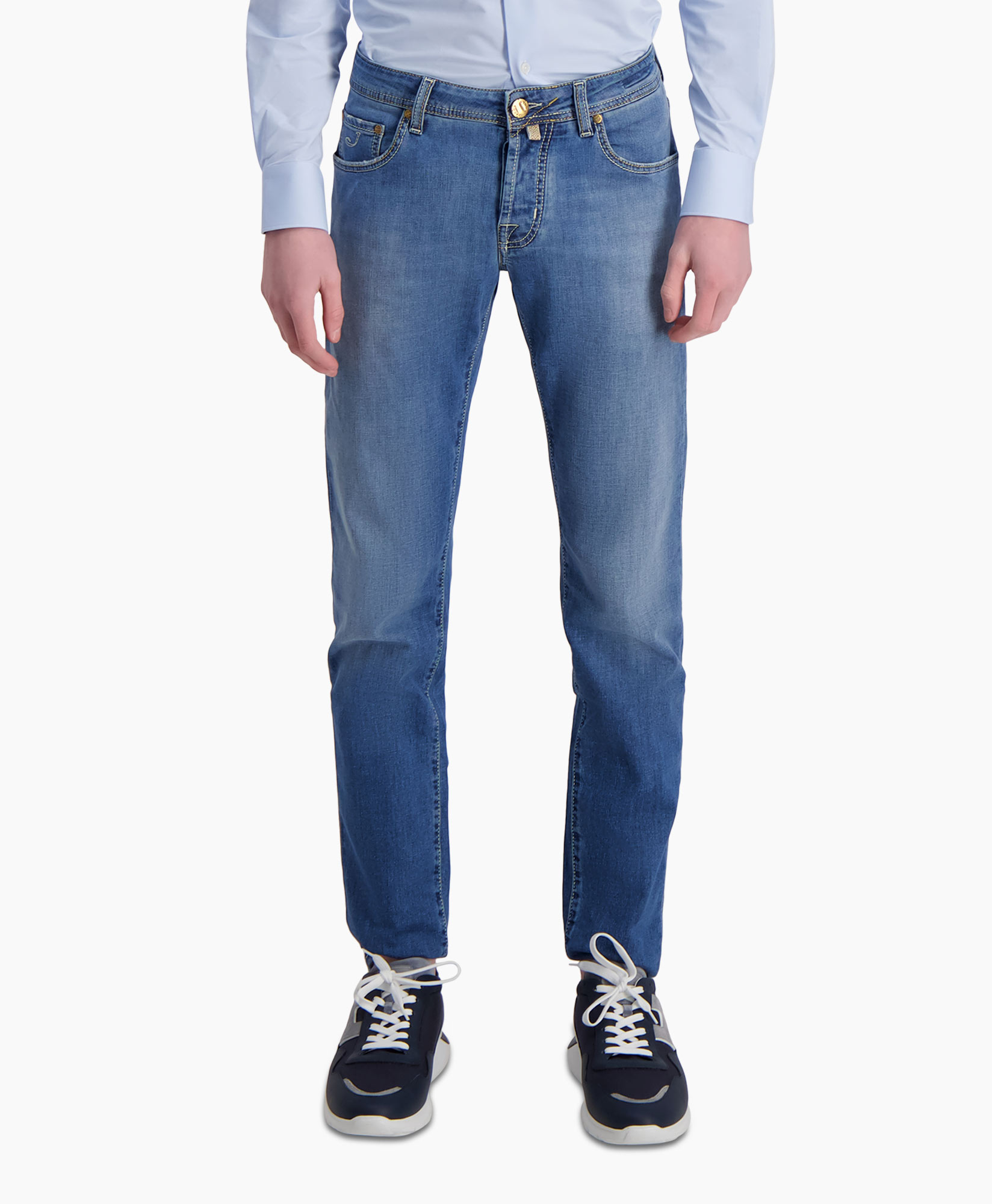 Jeans 5 Pkt Super Slim Fit Nick Donker Blauw