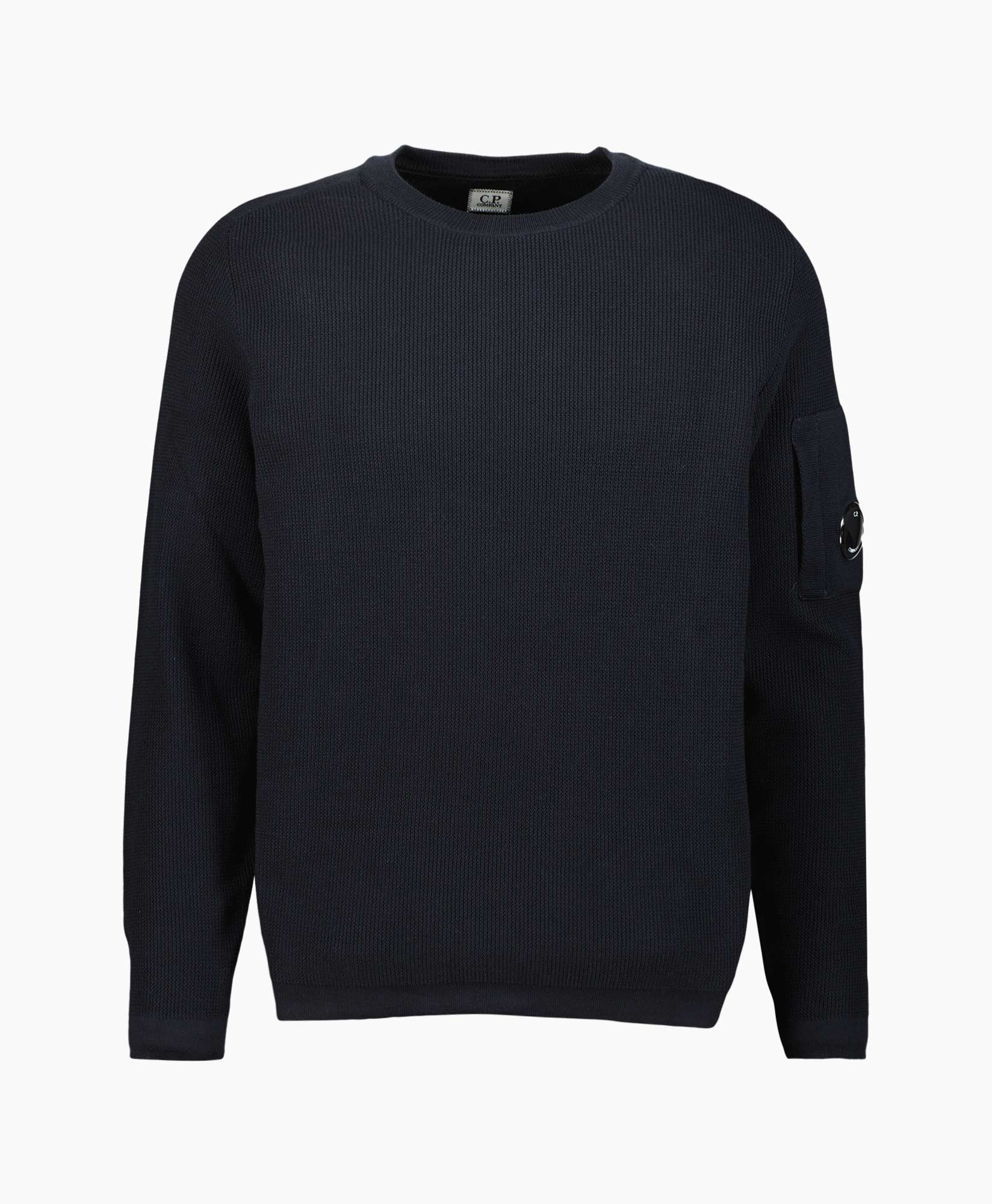 Pullover Sea Island Lens Ribbed Knit Donker Blauw