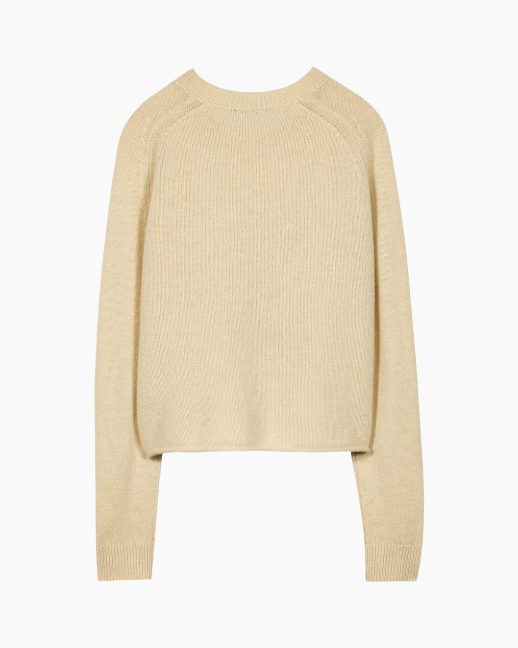 pullover, gebreide, beige, rond hals, lange mouwen