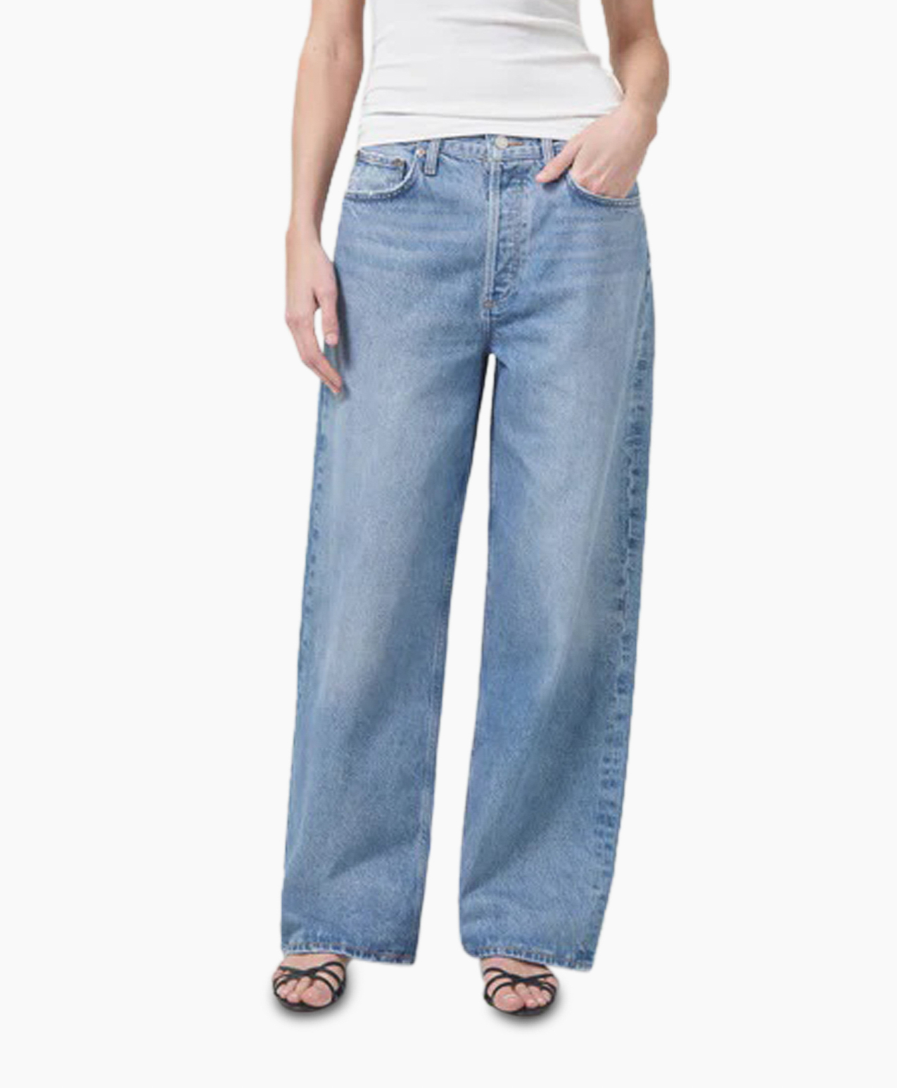 Jeans Low Slung Baggy Blauw